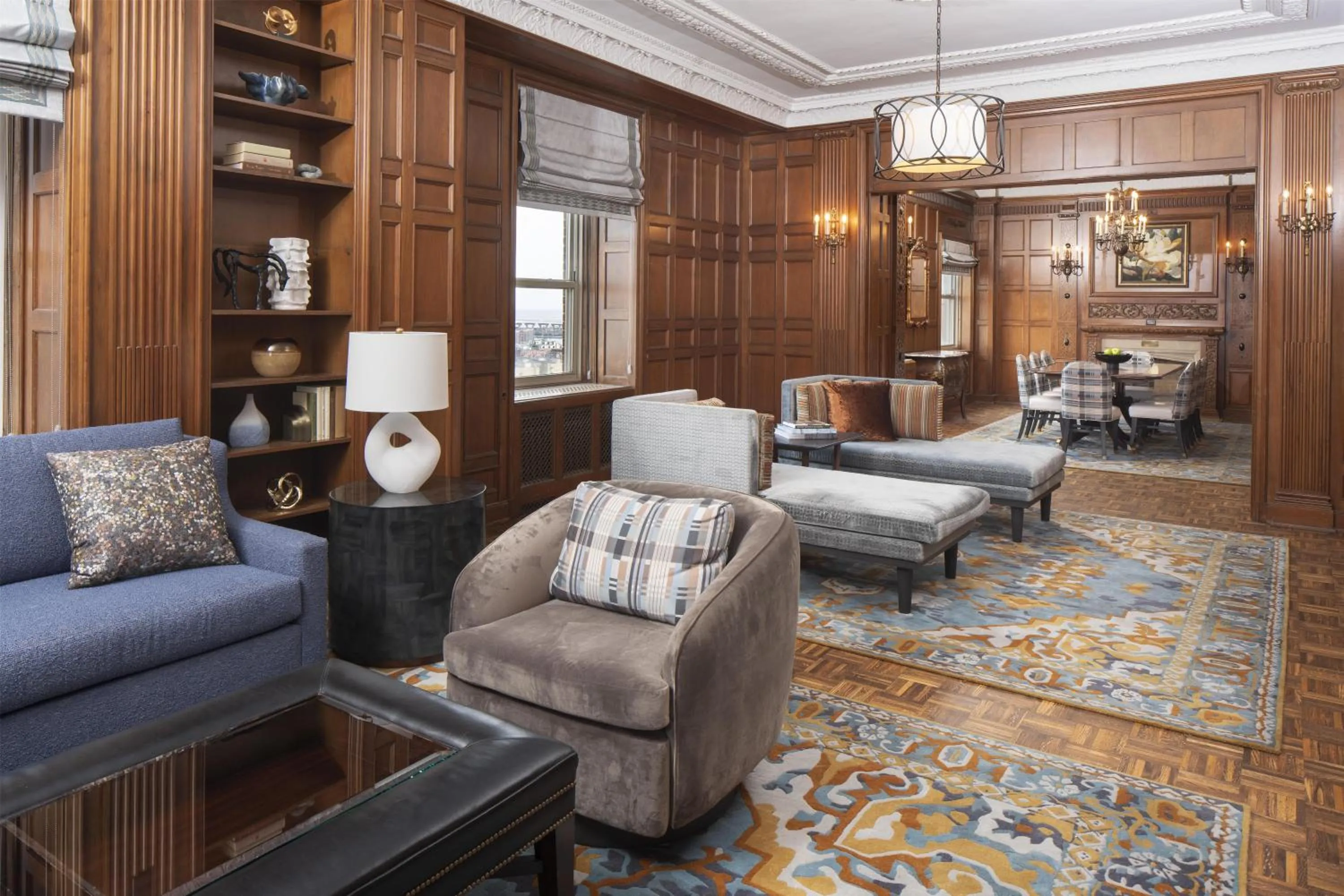 Living room in Hilton Milwaukee