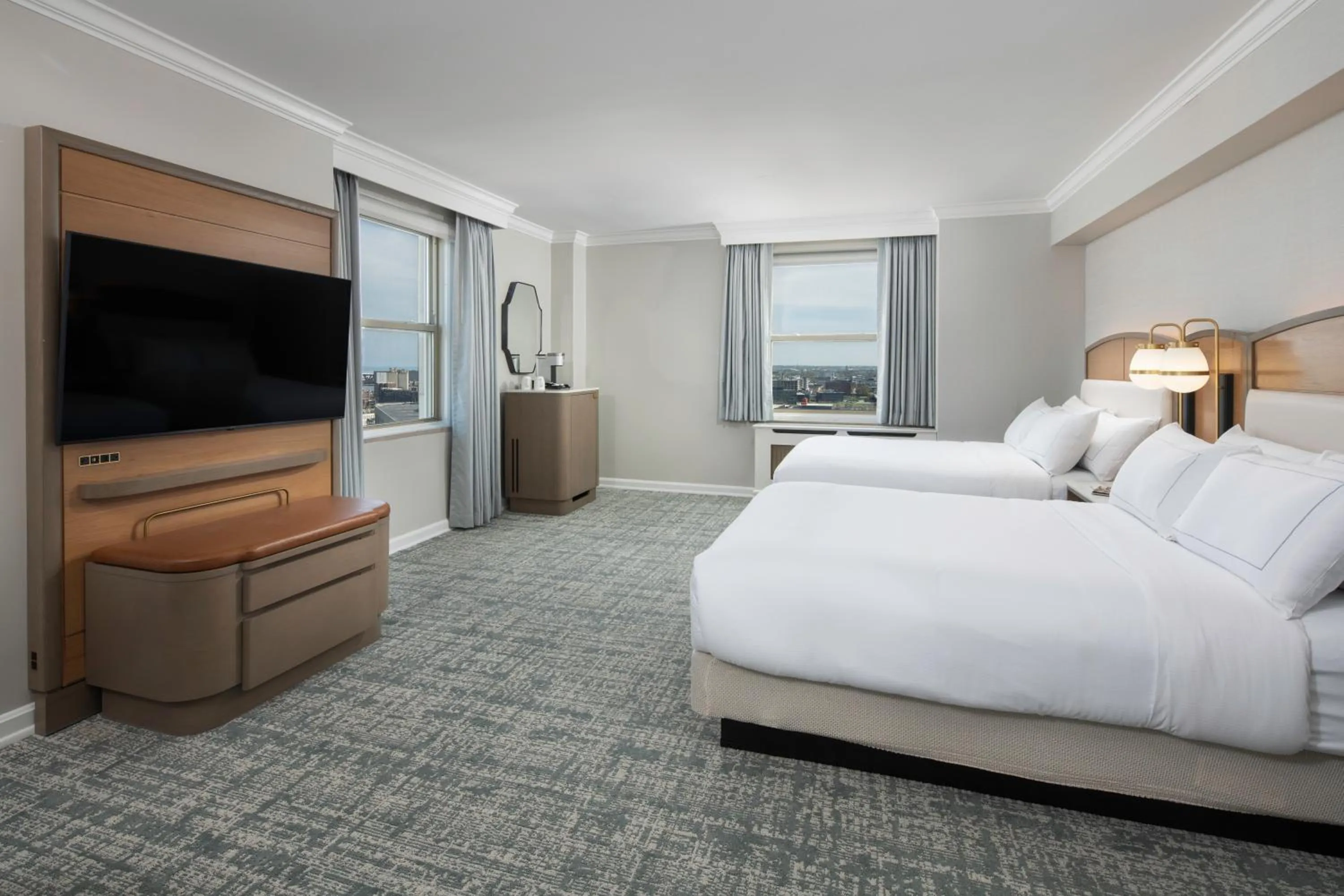 Bed in Hilton Milwaukee