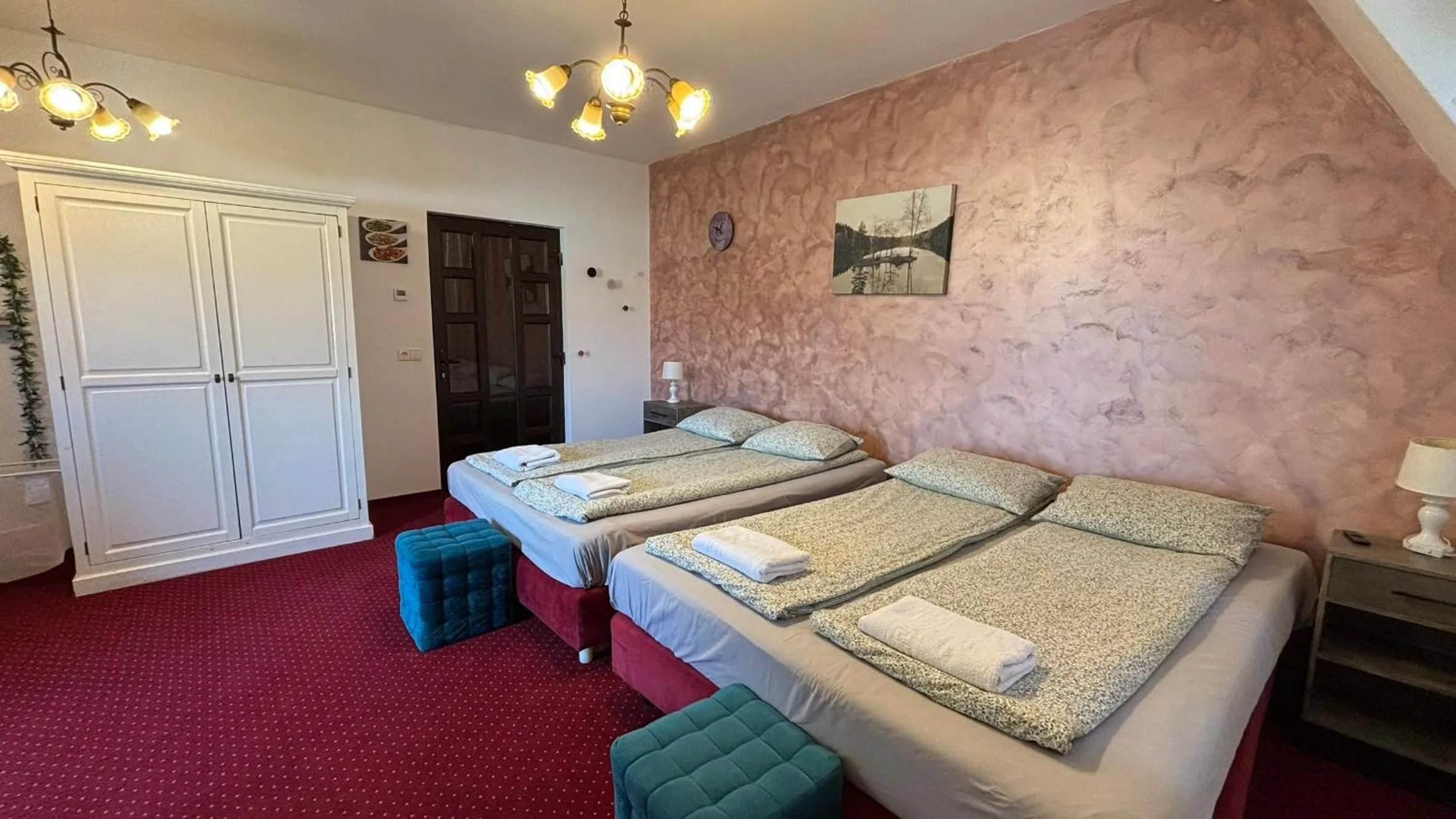 Bed in Pannónia Rooms and Apartments