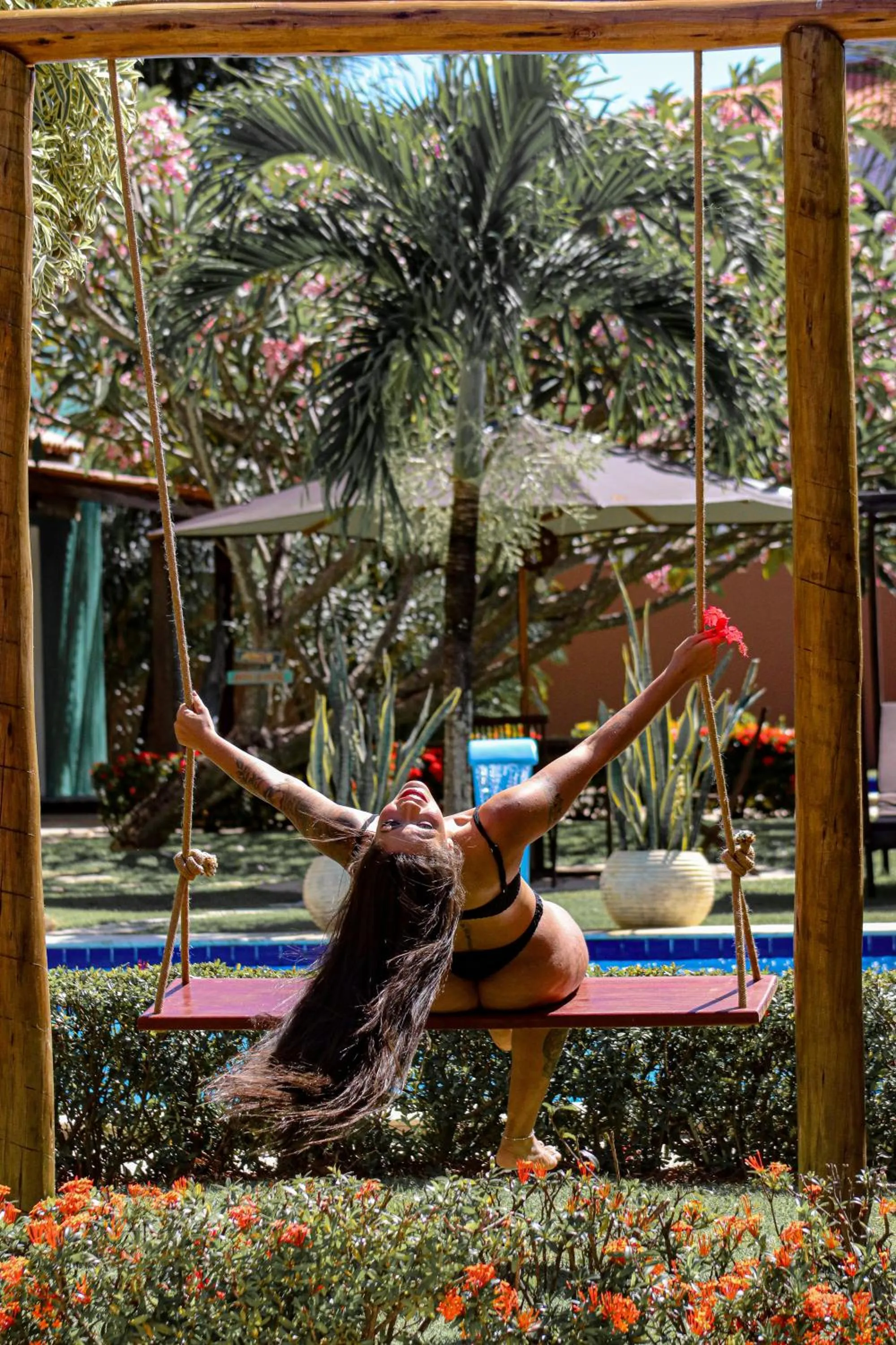 Swimming pool in La Dolce Vita Flat & Pousada