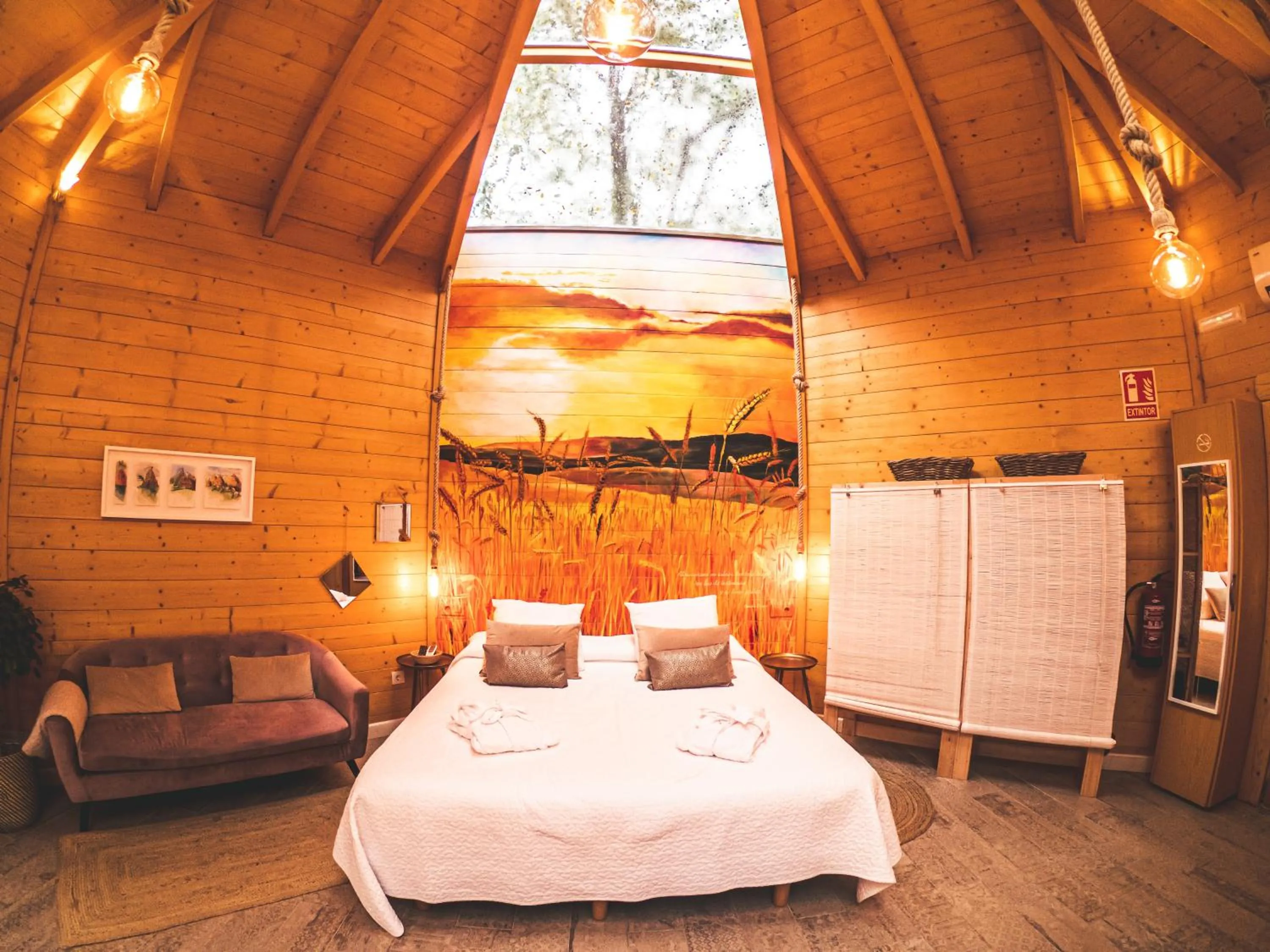 Bed in Cabanas da Ría