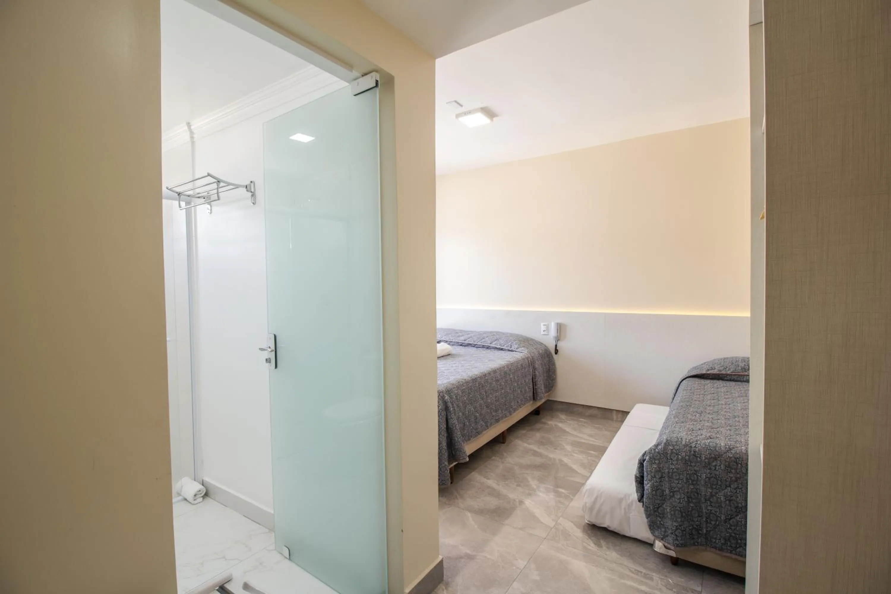 Bed in Pousada Espindola