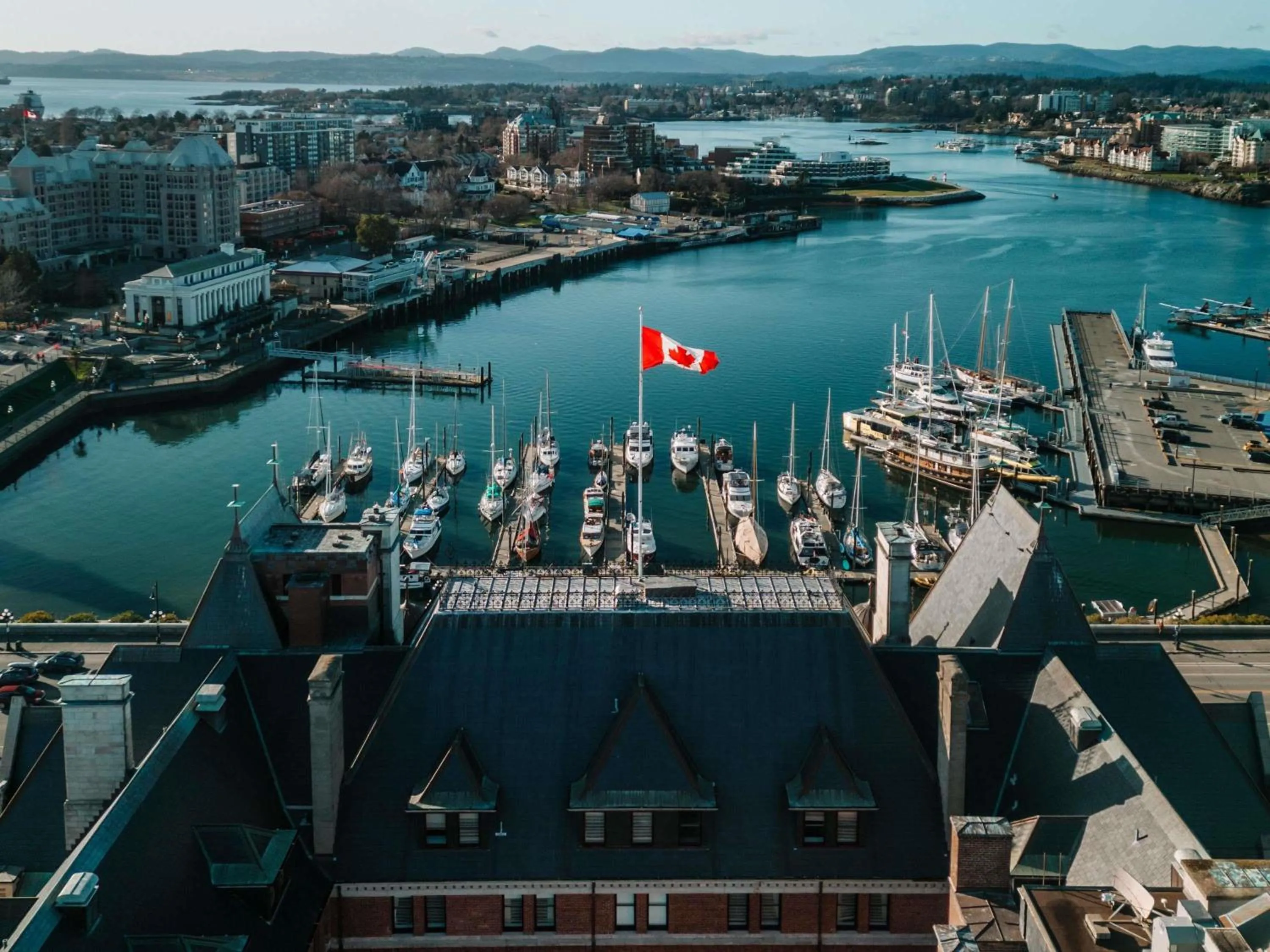 Property building in Fairmont Empress Hotel