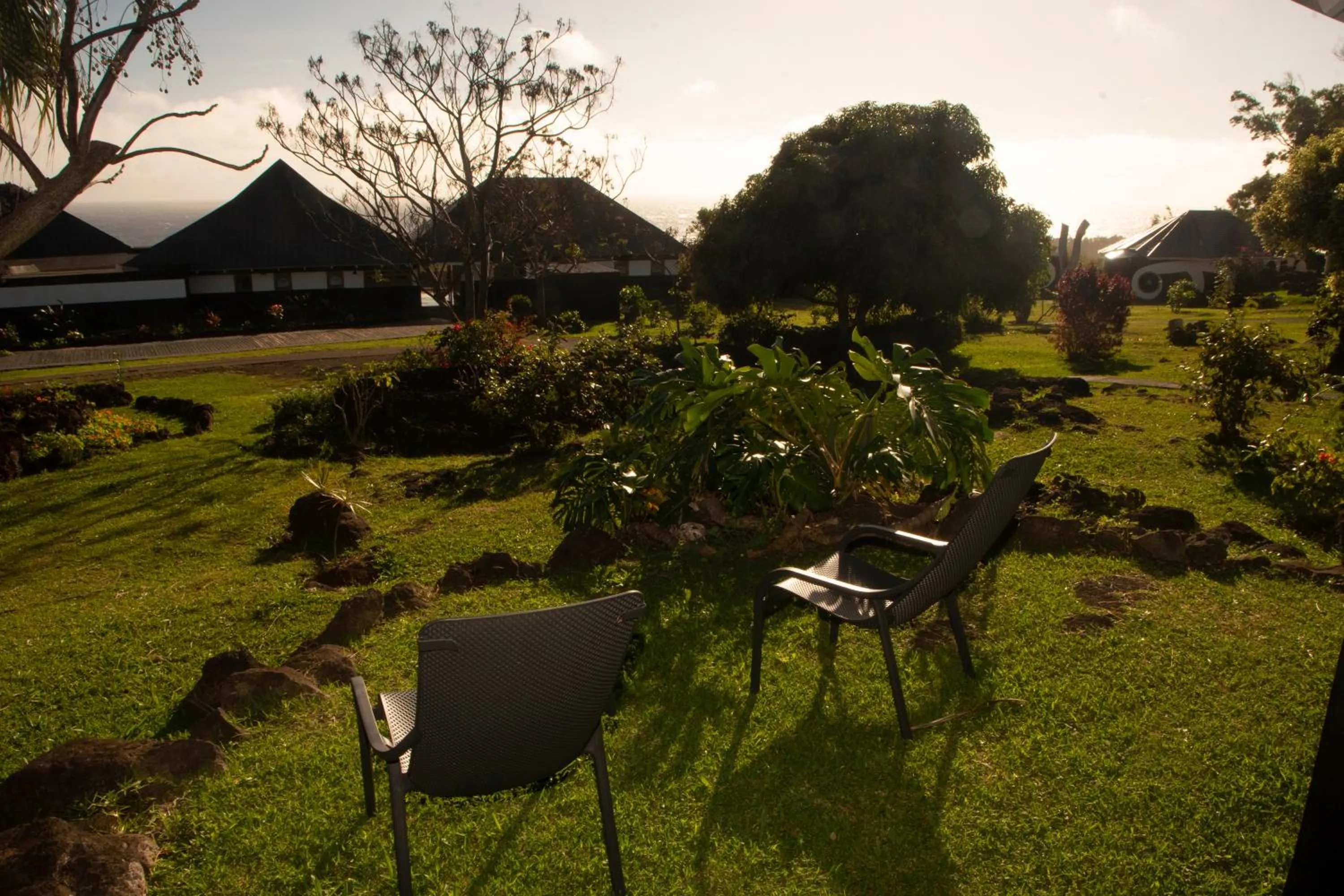 Inner courtyard view in Altiplanico Rapa Nui