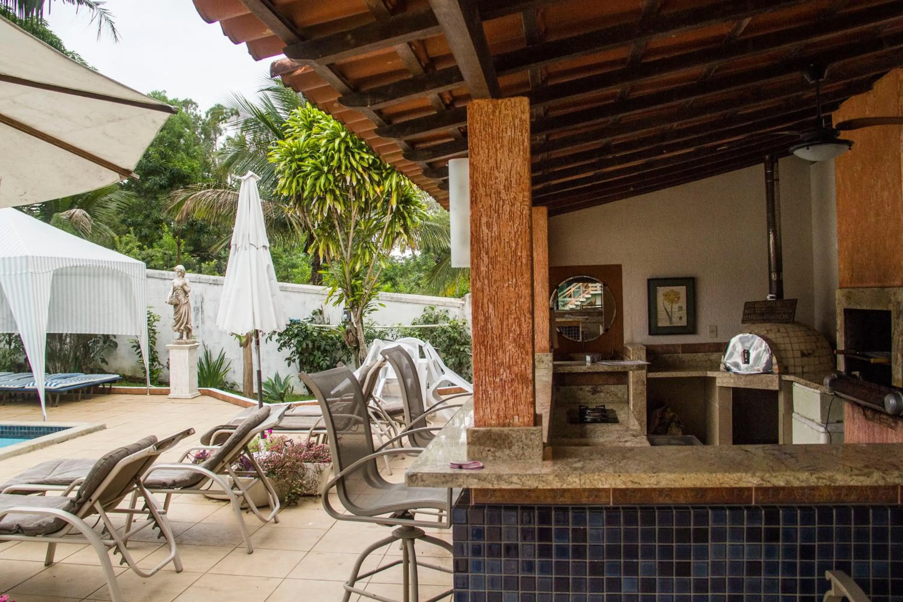 BBQ facilities in Pousada Doce Vida Guarapari