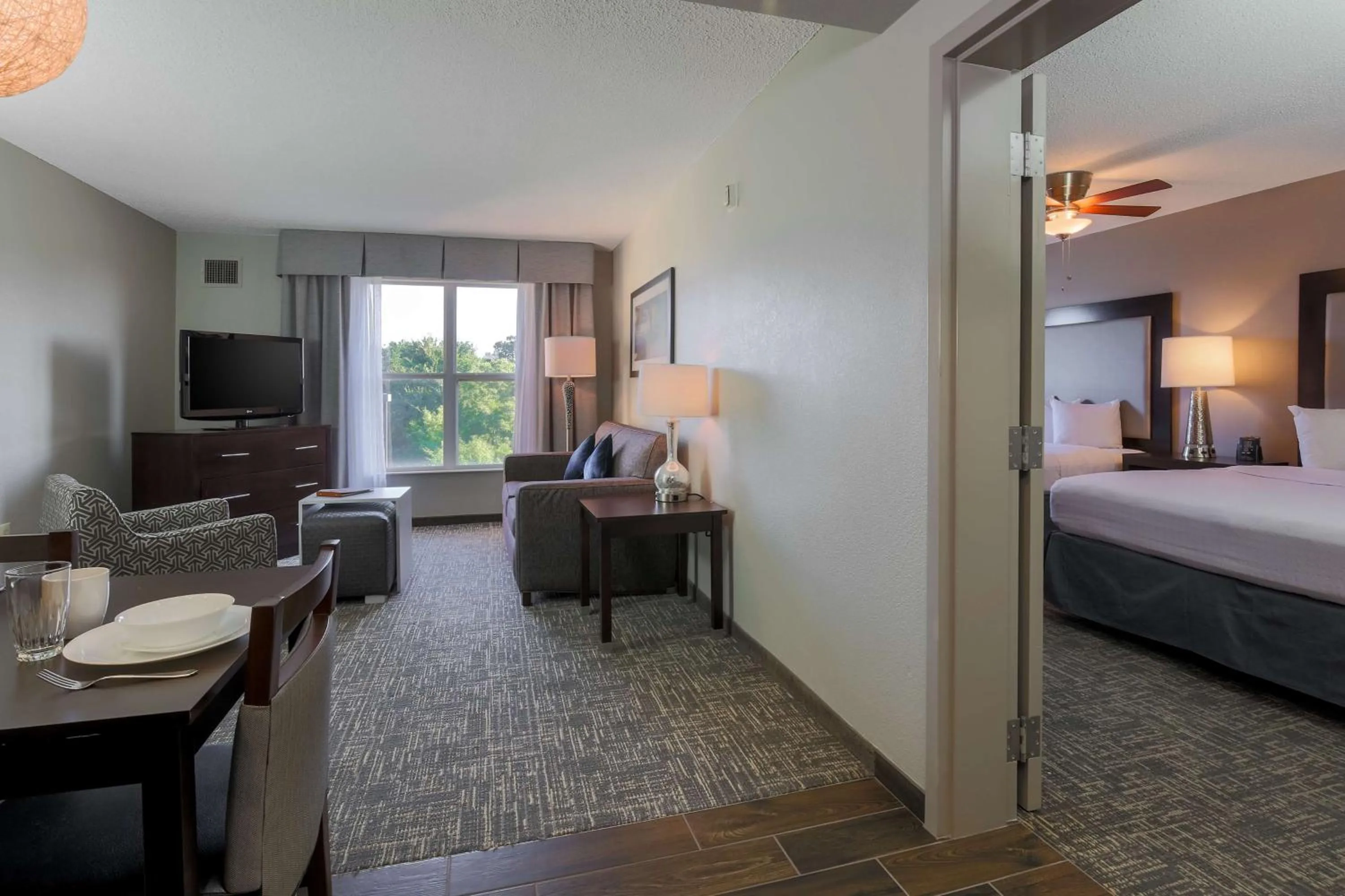 Living room, Bed in Homewood Suites by Hilton Southwind - Hacks Cross