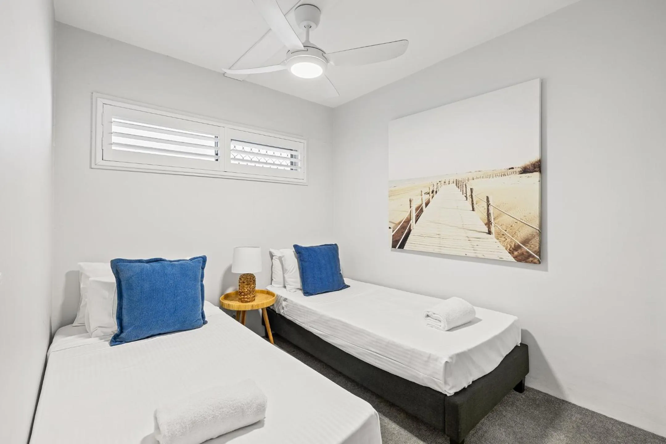 Bed in Maroochy Sands Holiday Apartments