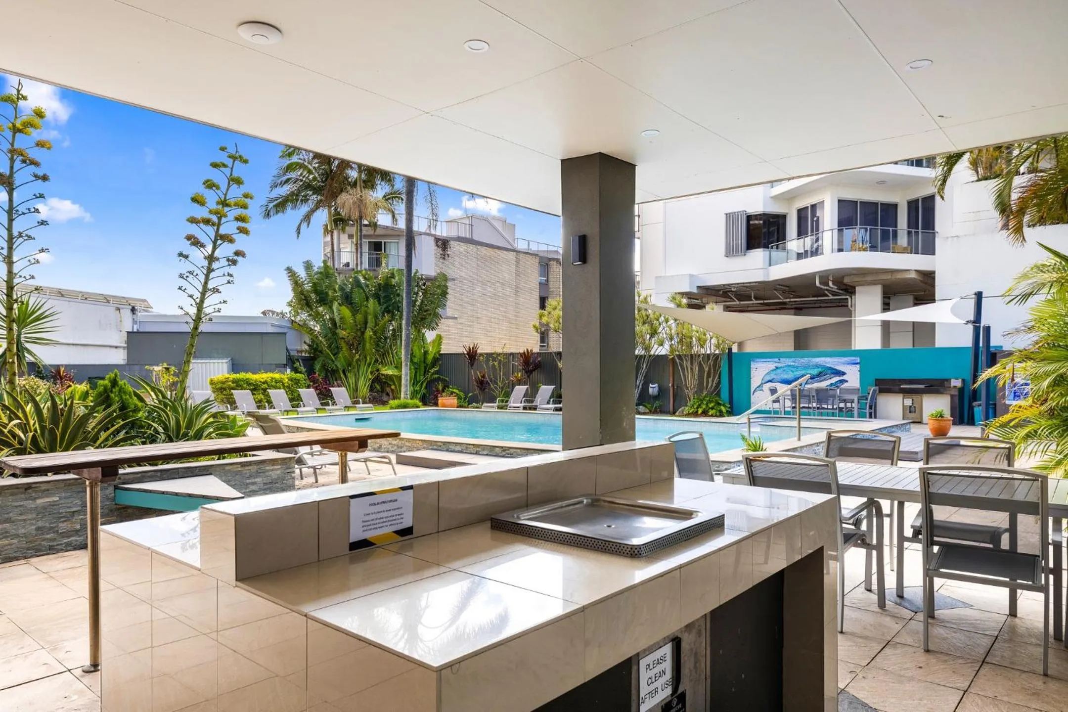 BBQ facilities in Maroochy Sands Holiday Apartments