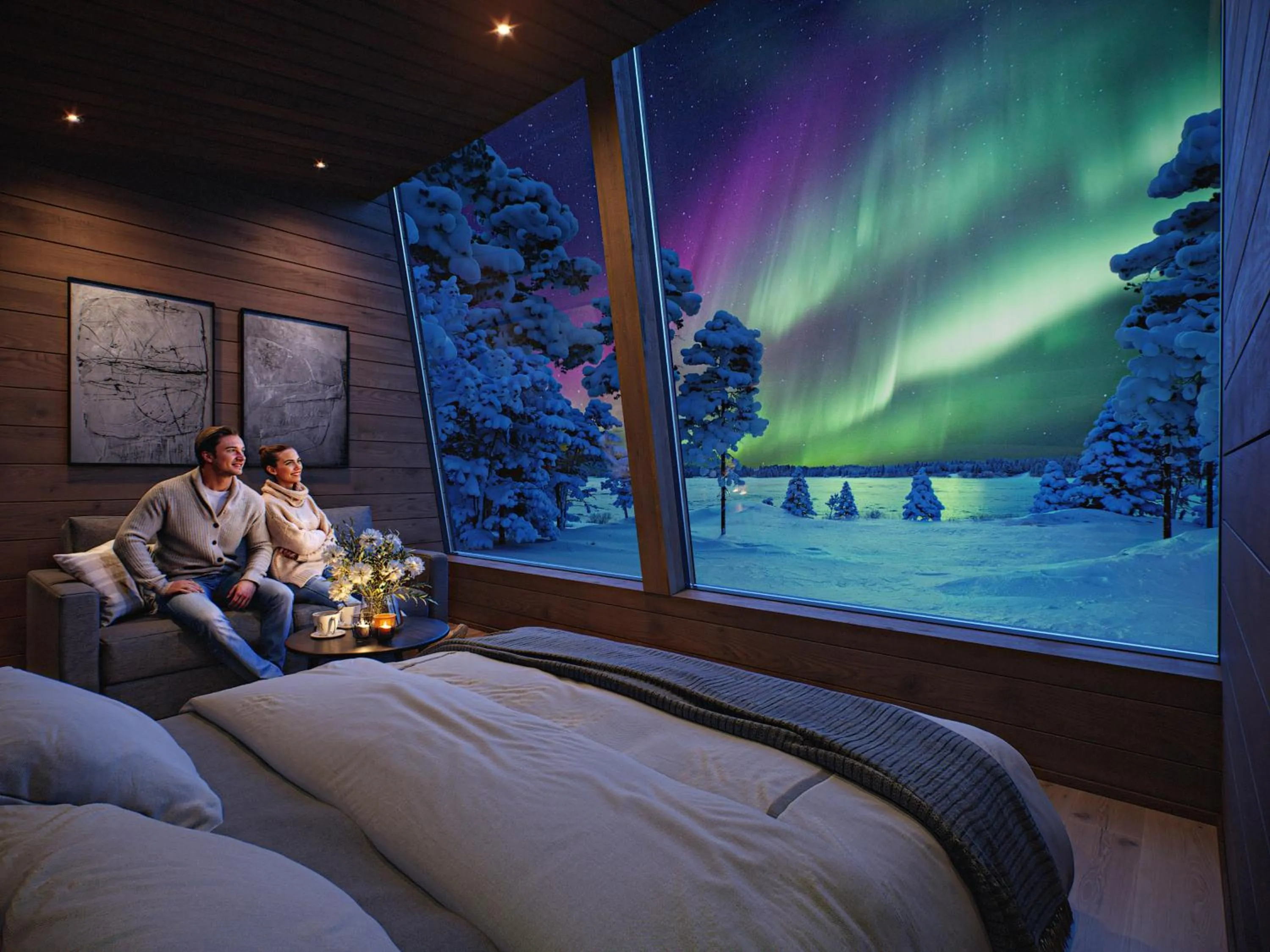 Bed in Jeris Lakeside Resort