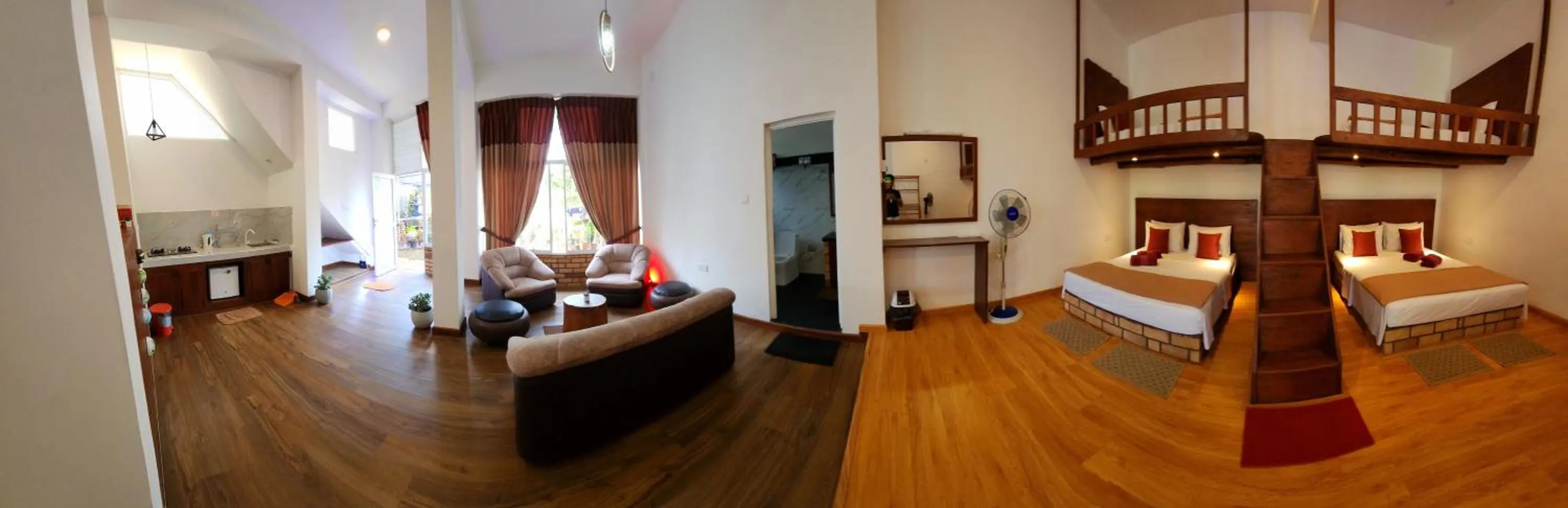 Living room, Bed in Poomaz Peace Palace