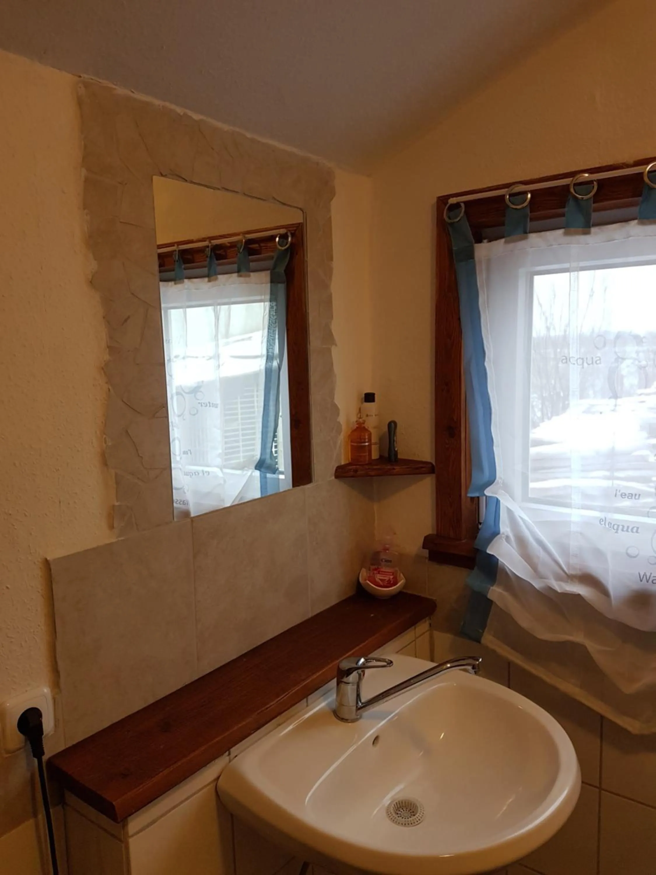 Bathroom, Bed in Chrom Ranch Reiterhof