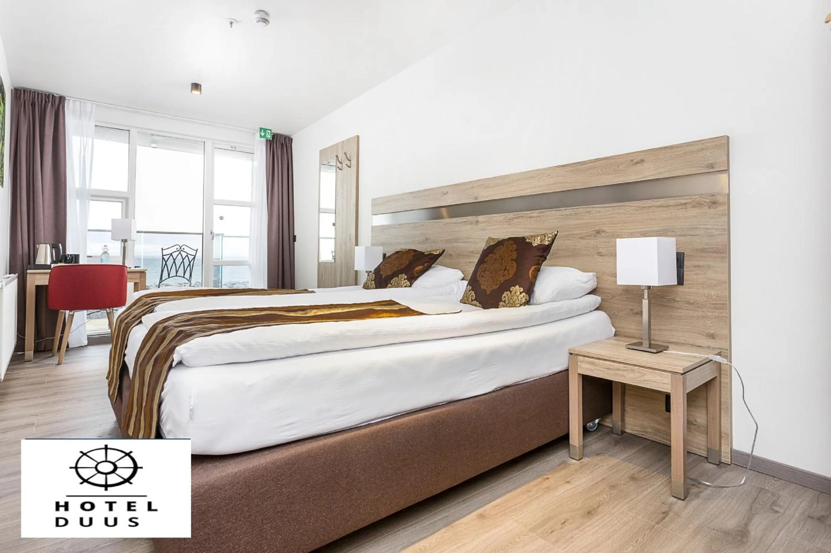 Bed in Hotel Duus by Keflavik Airport