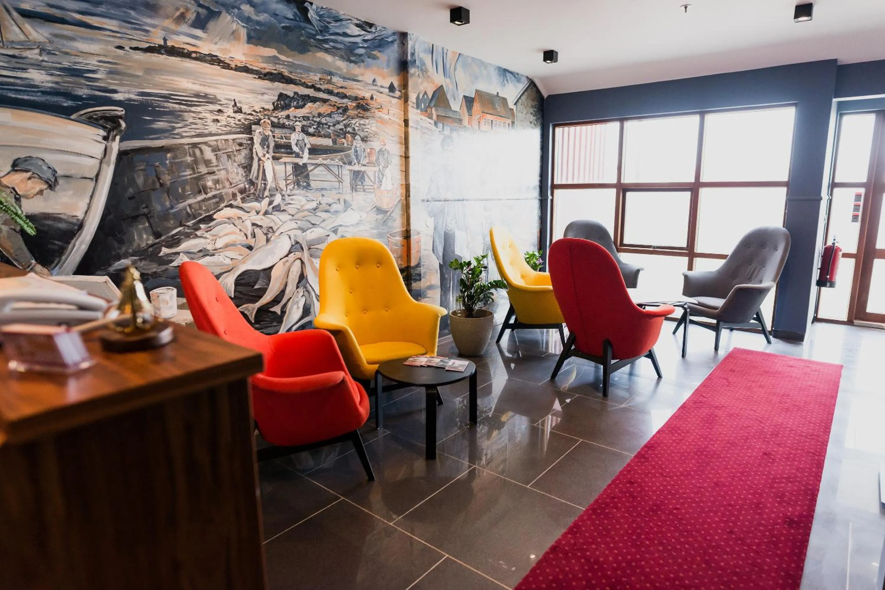 Lobby or reception in Hotel Duus by Keflavik Airport