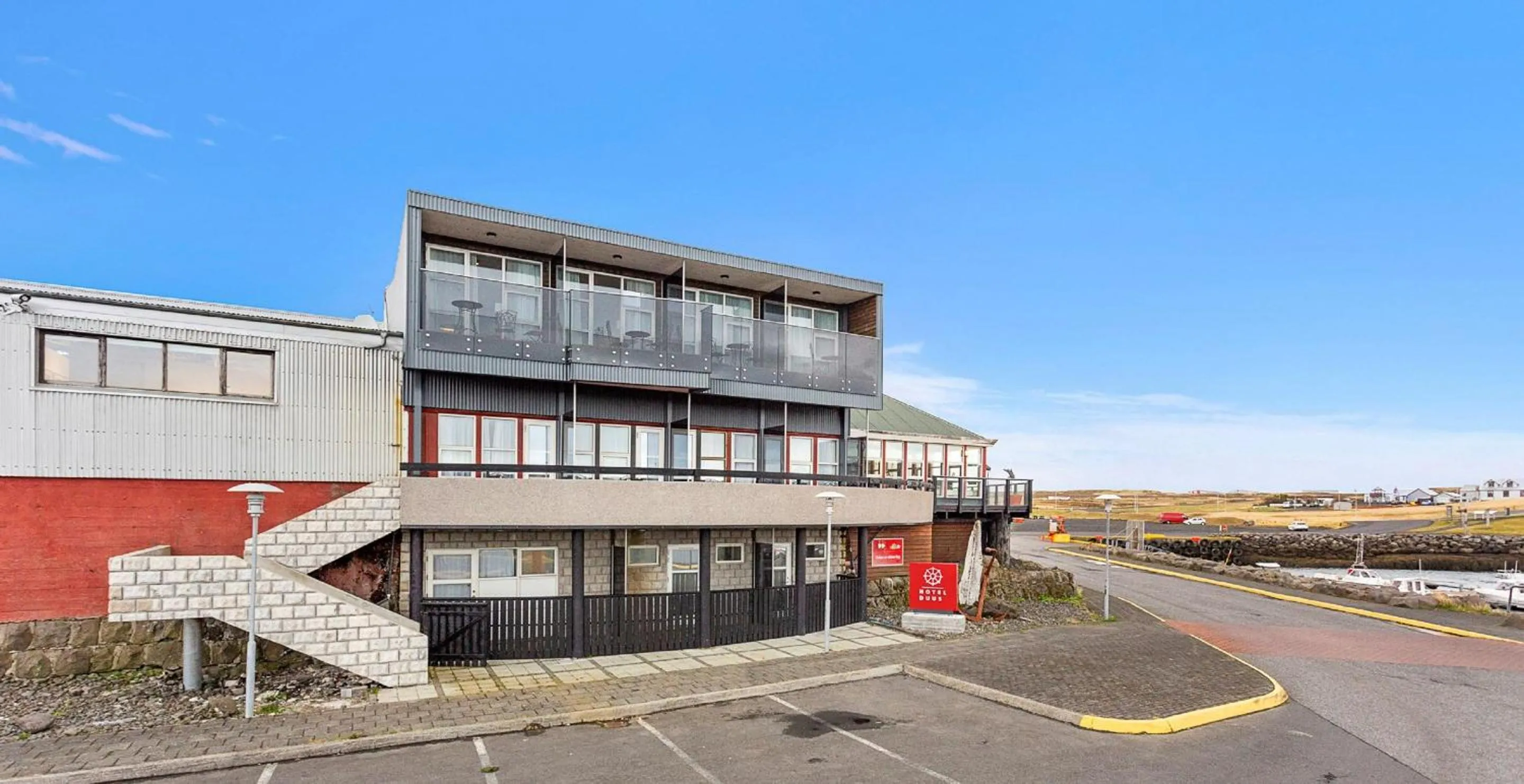 Property building in Hotel Duus by Keflavik Airport