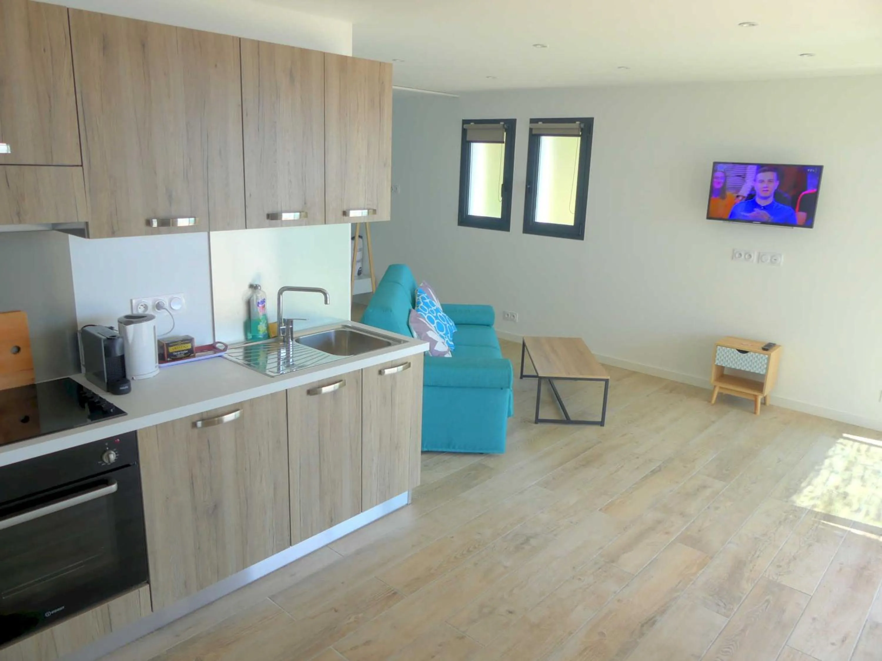 Kitchen or kitchenette in Les Terrasses d'Erbalunga