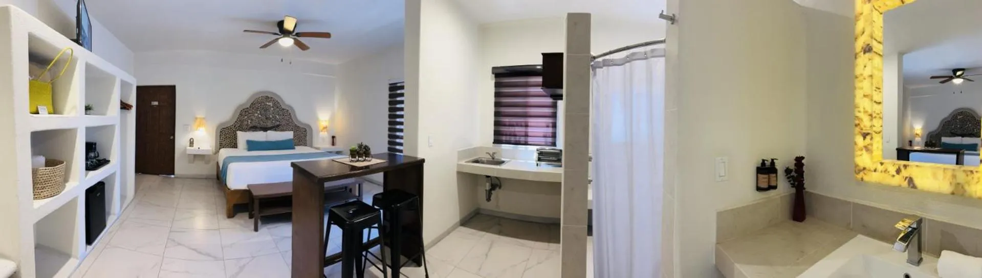 Bed in Paraiso Azul Hotel