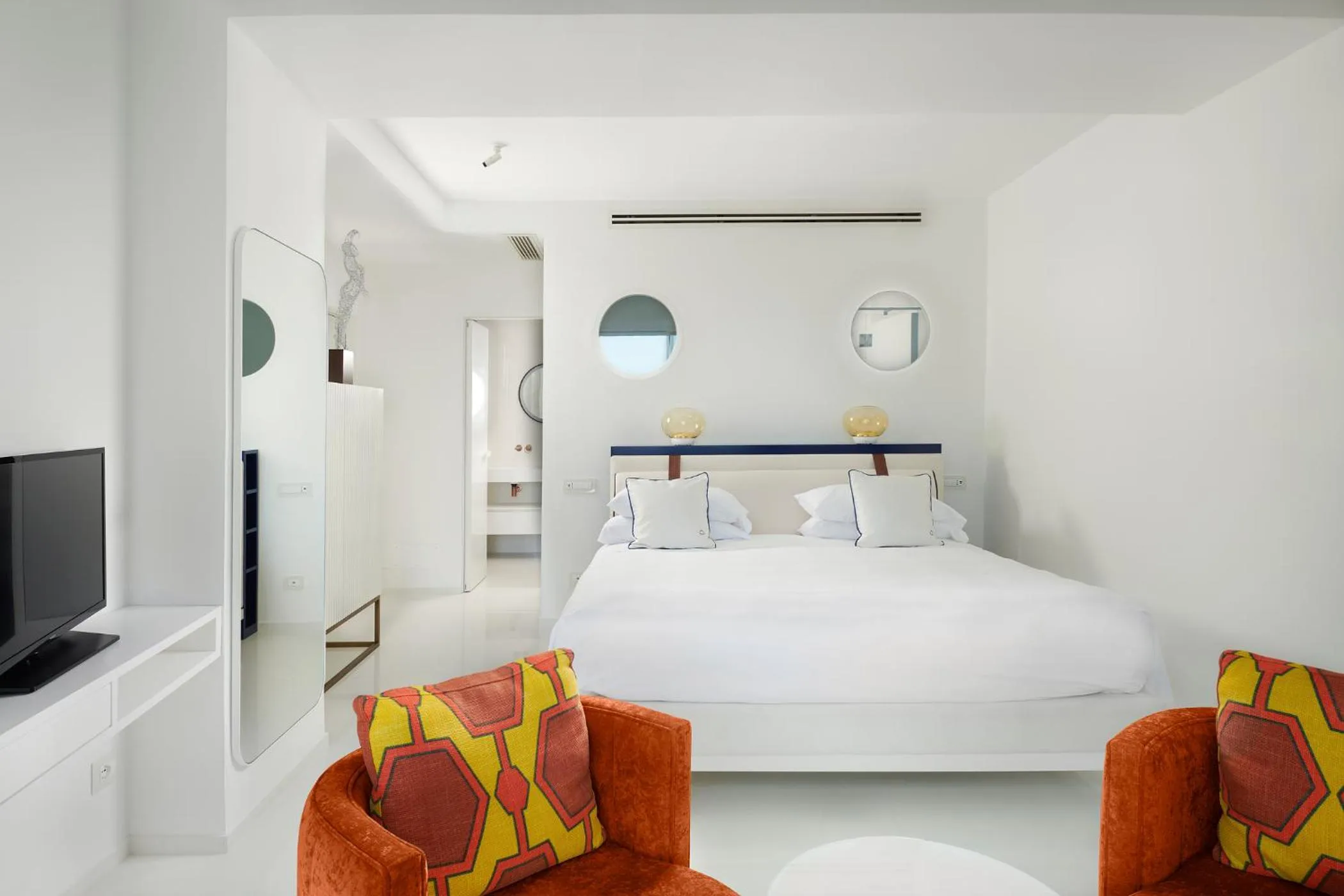 Bed in Hotel Scalinatella