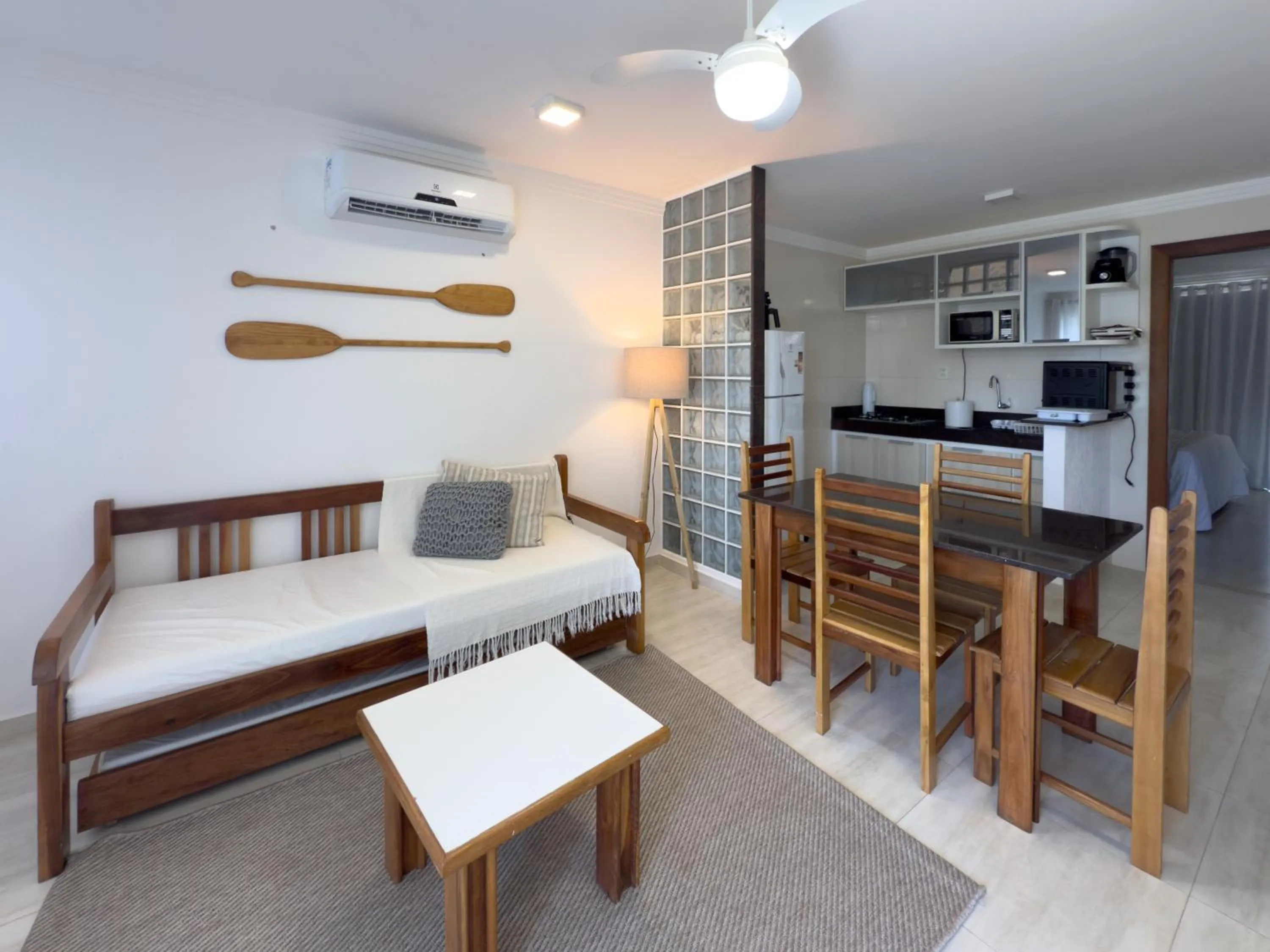 Kitchen or kitchenette, Bed in Mont Ararat Alto da Pitinga - Rede Tonziro