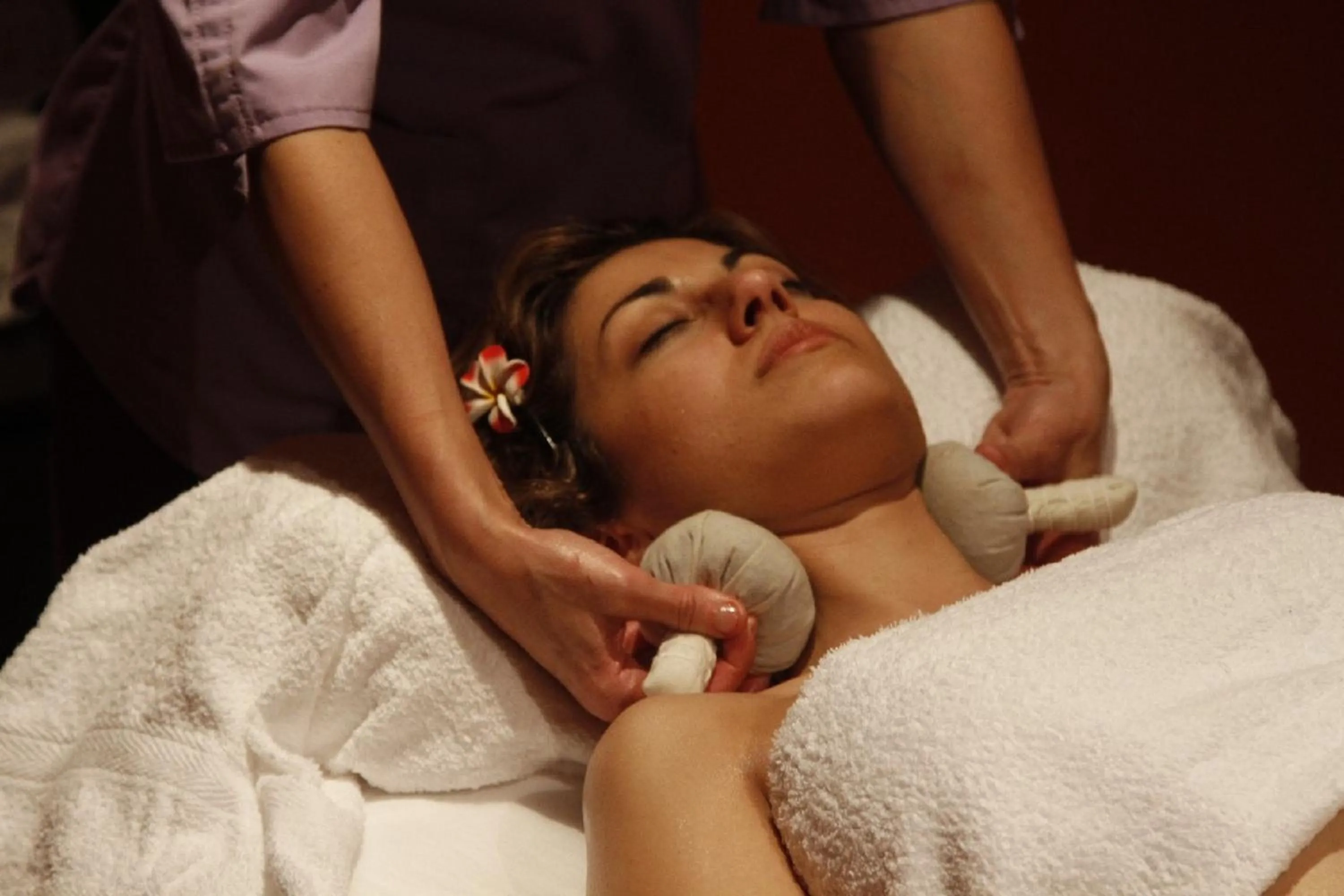 Massage in Hotel Spa Aguas de los Mallos