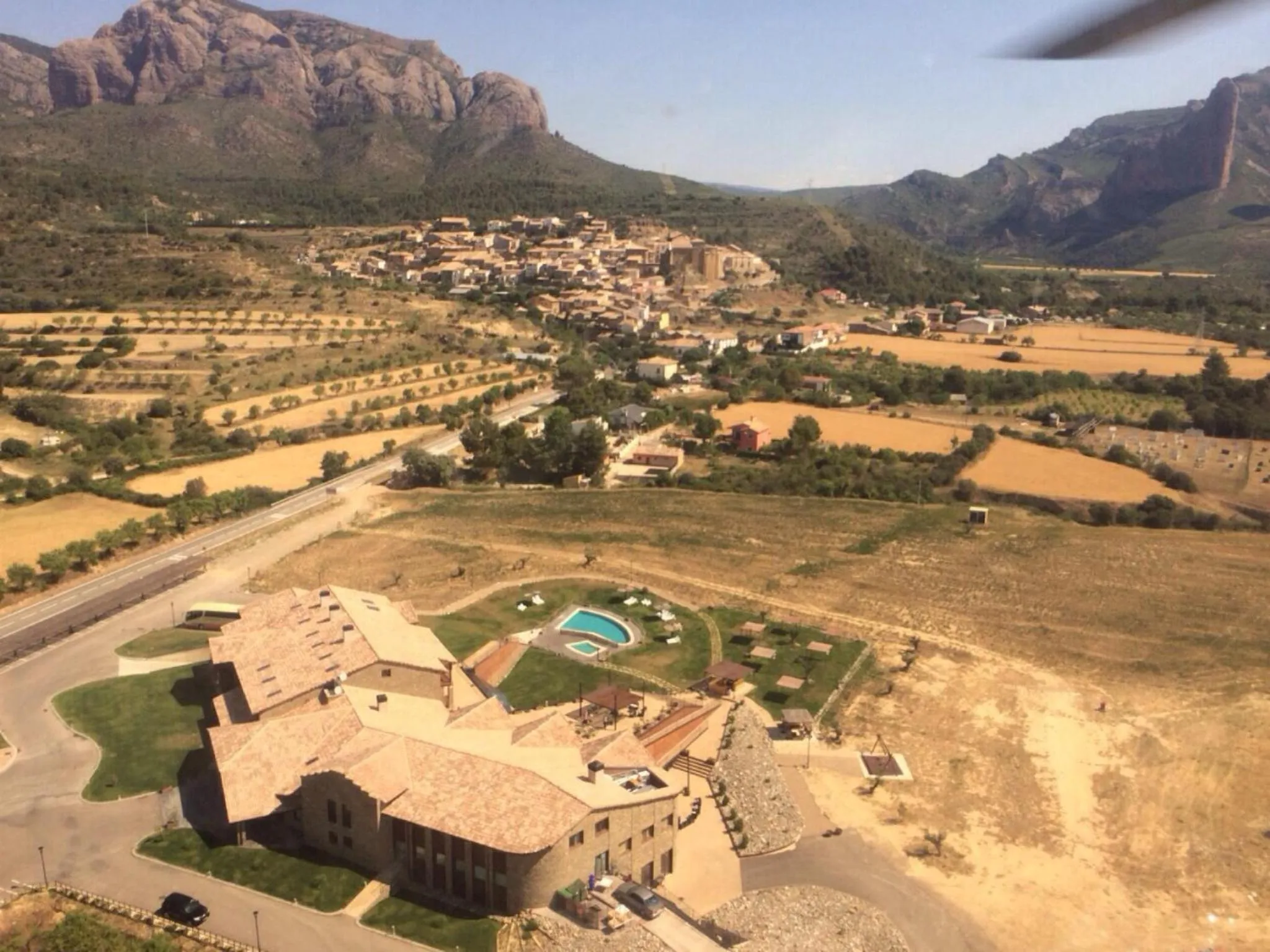 Bird's eye view in Hotel Spa Aguas de los Mallos