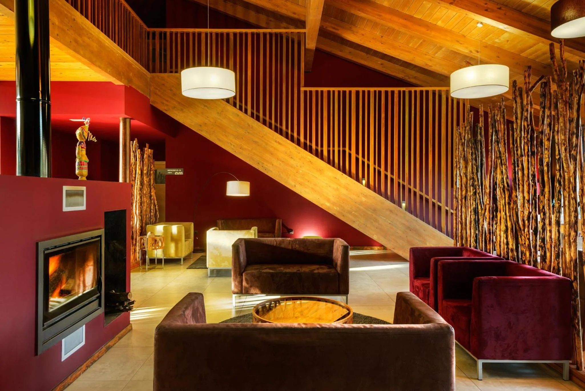 Living room in Hotel Spa Aguas de los Mallos