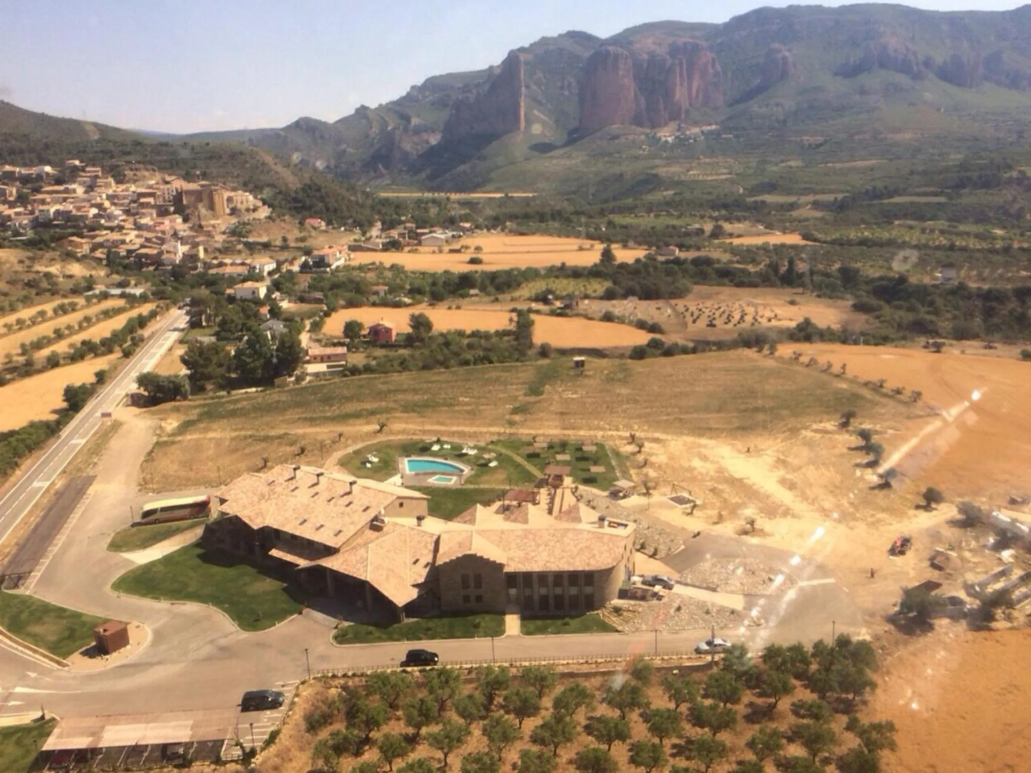 Bird's eye view in Hotel Spa Aguas de los Mallos