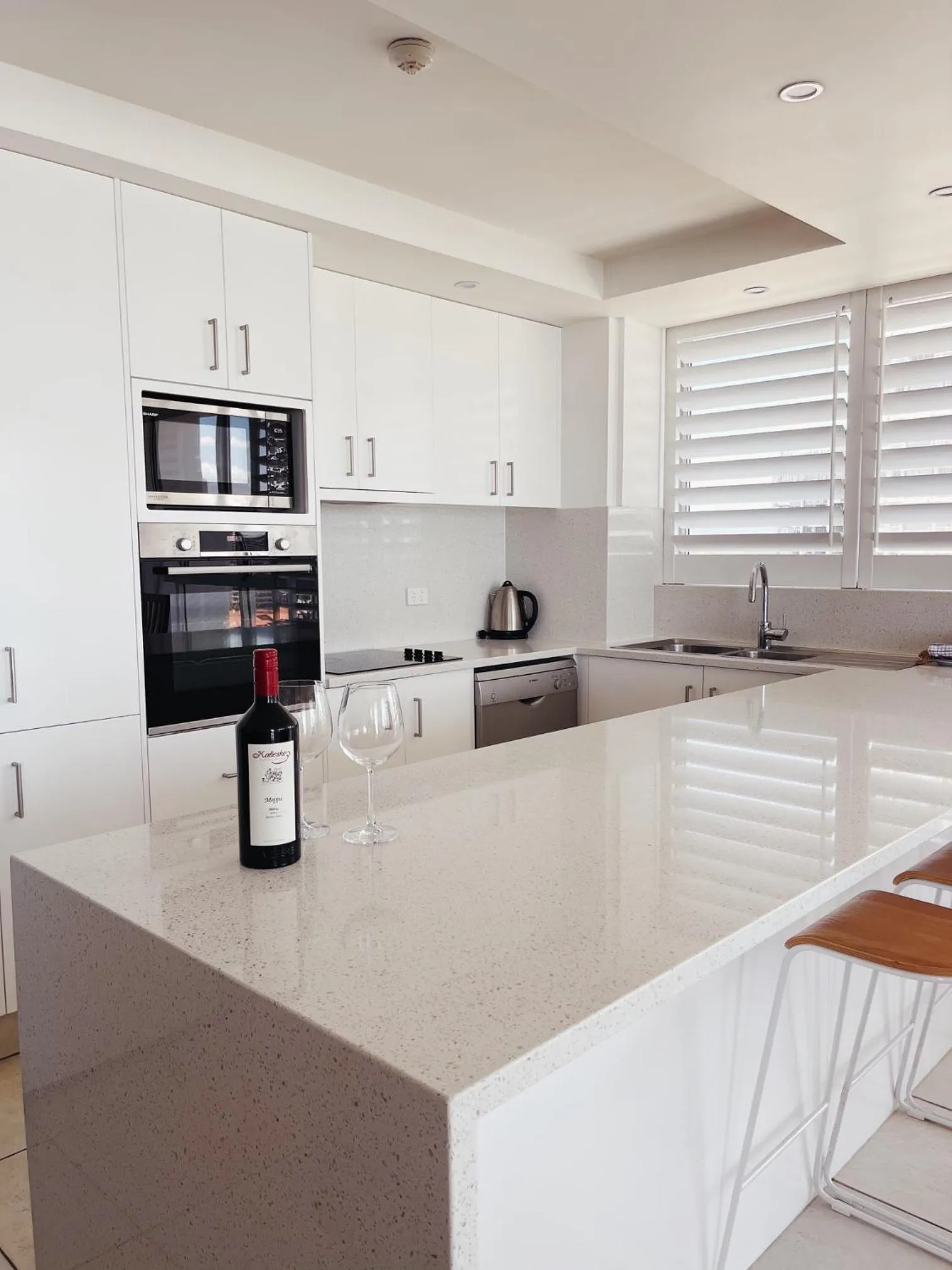 kitchen in Golden Sands on the Beach - Absolute Beachfront Apartments