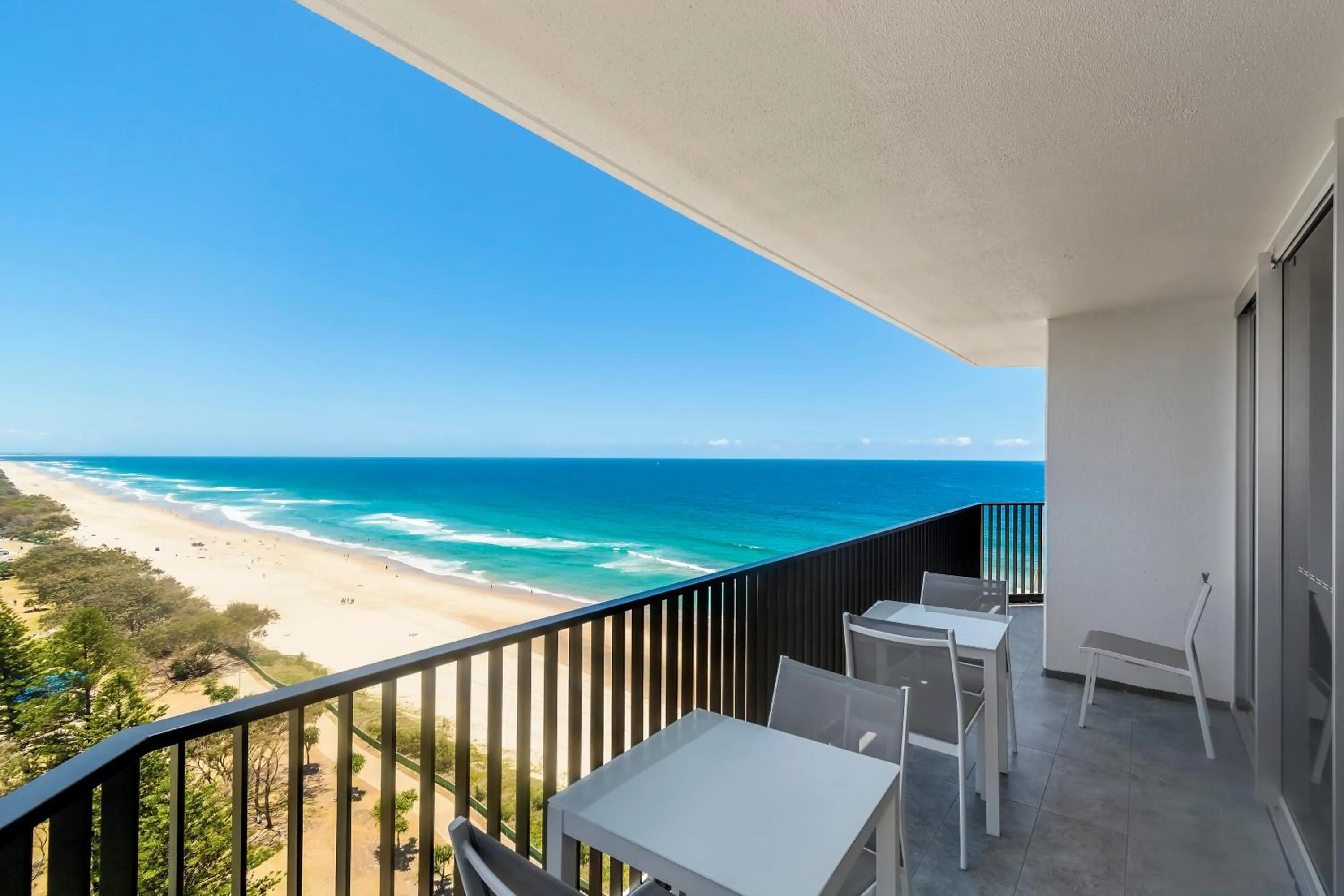 Balcony/Terrace in Golden Sands on the Beach - Absolute Beachfront Apartments