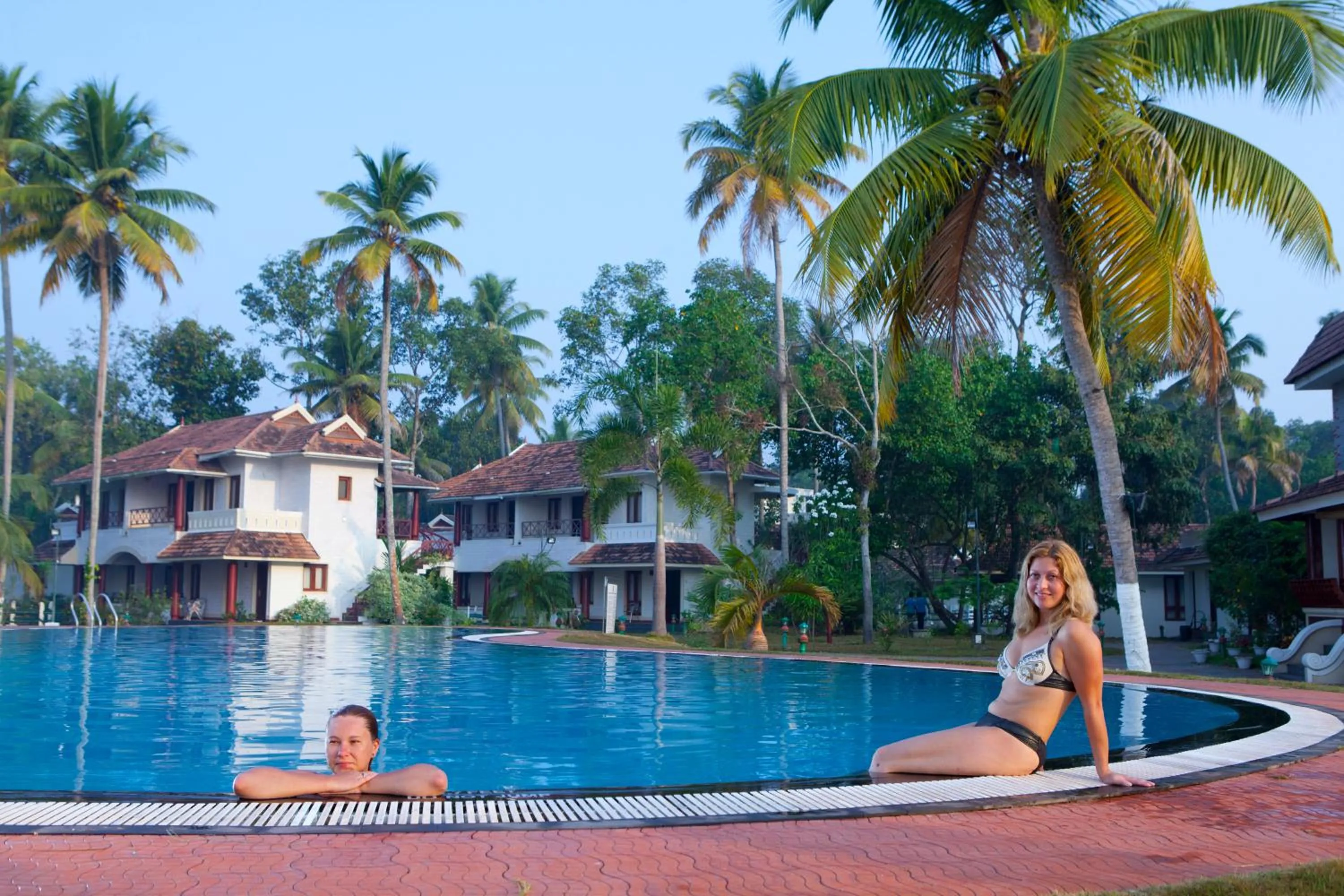 Swimming pool in The World Backwaters, Alleppey