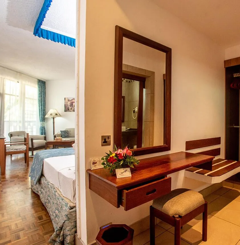 View (from property/room), Bed in Travellers Beach Hotel & SPA