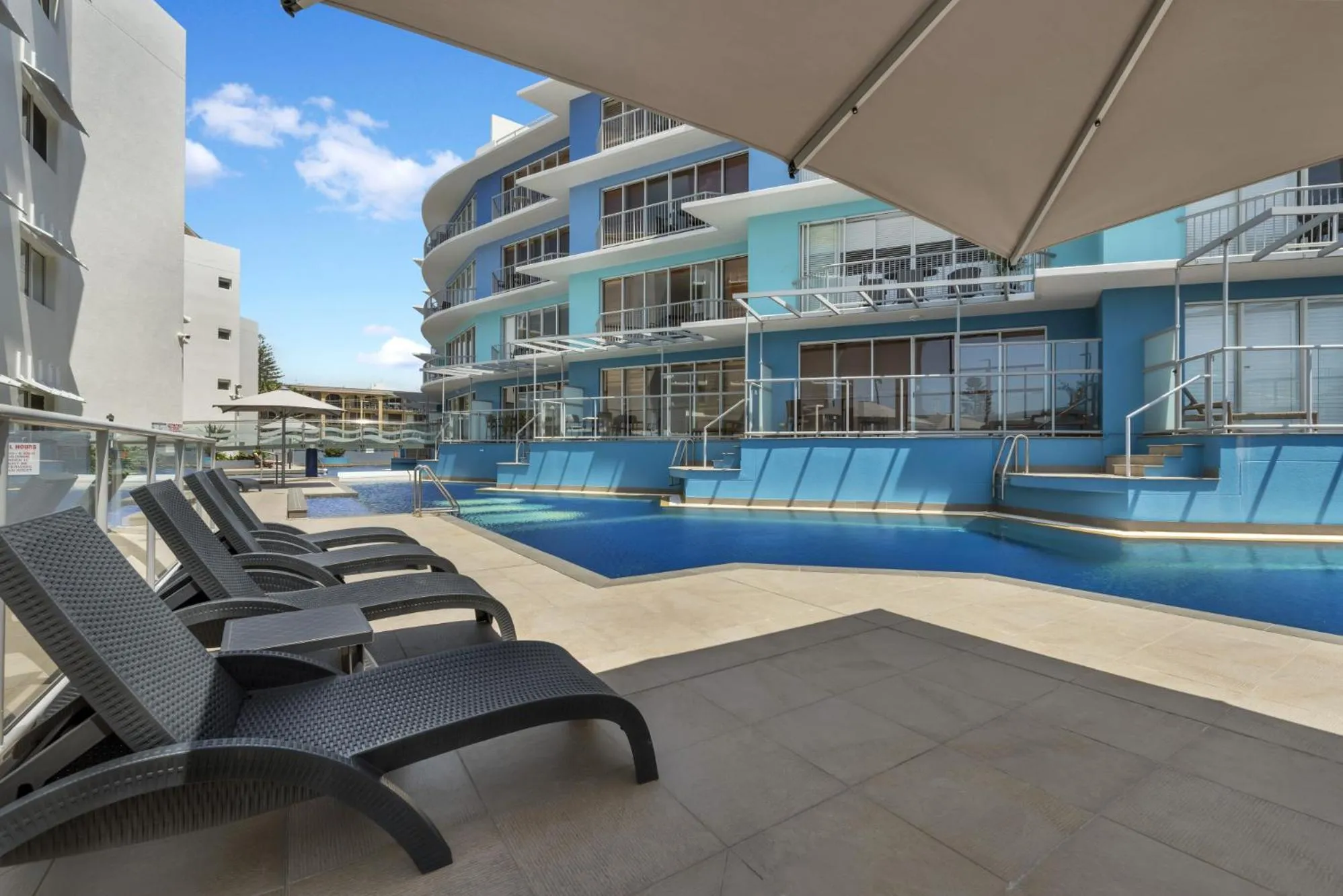 Swimming pool in Rolling Surf Resort