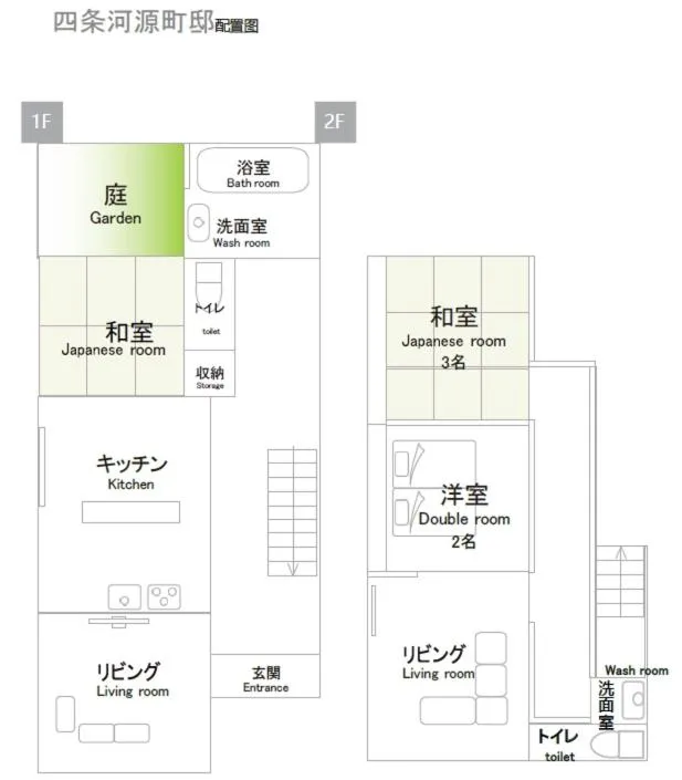 Floor plan in Miro Shijo Kawaramachi Tei