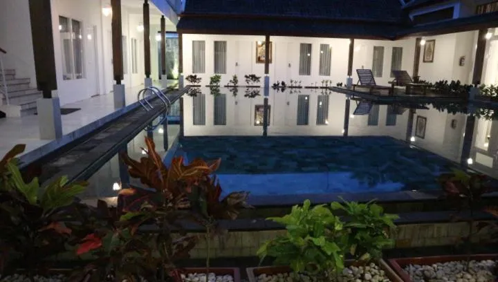 Pool view in Sinom Borobudur Heritage Hotel