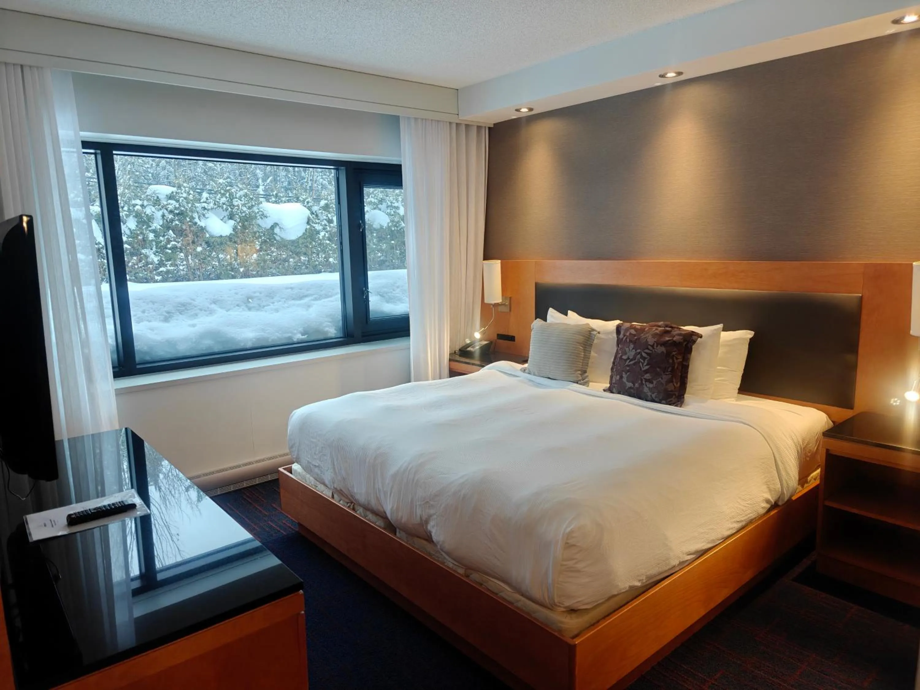 Bed in Hotel Forestel