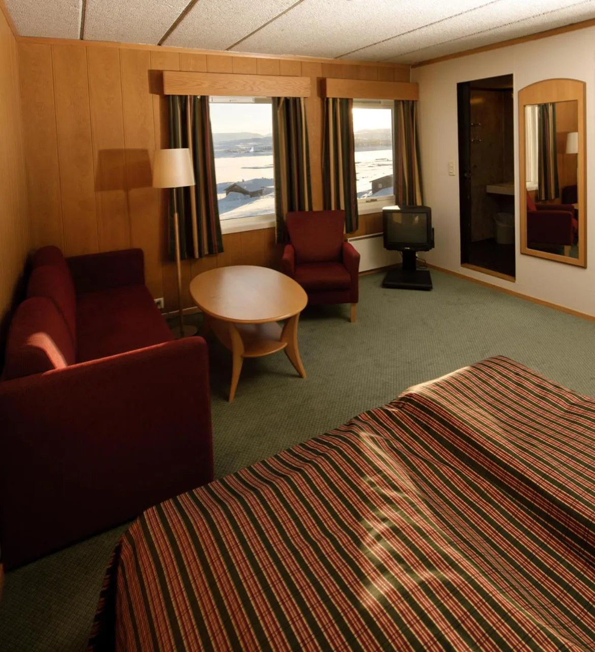 Bed in Rødungstøl Høyfjellshotell