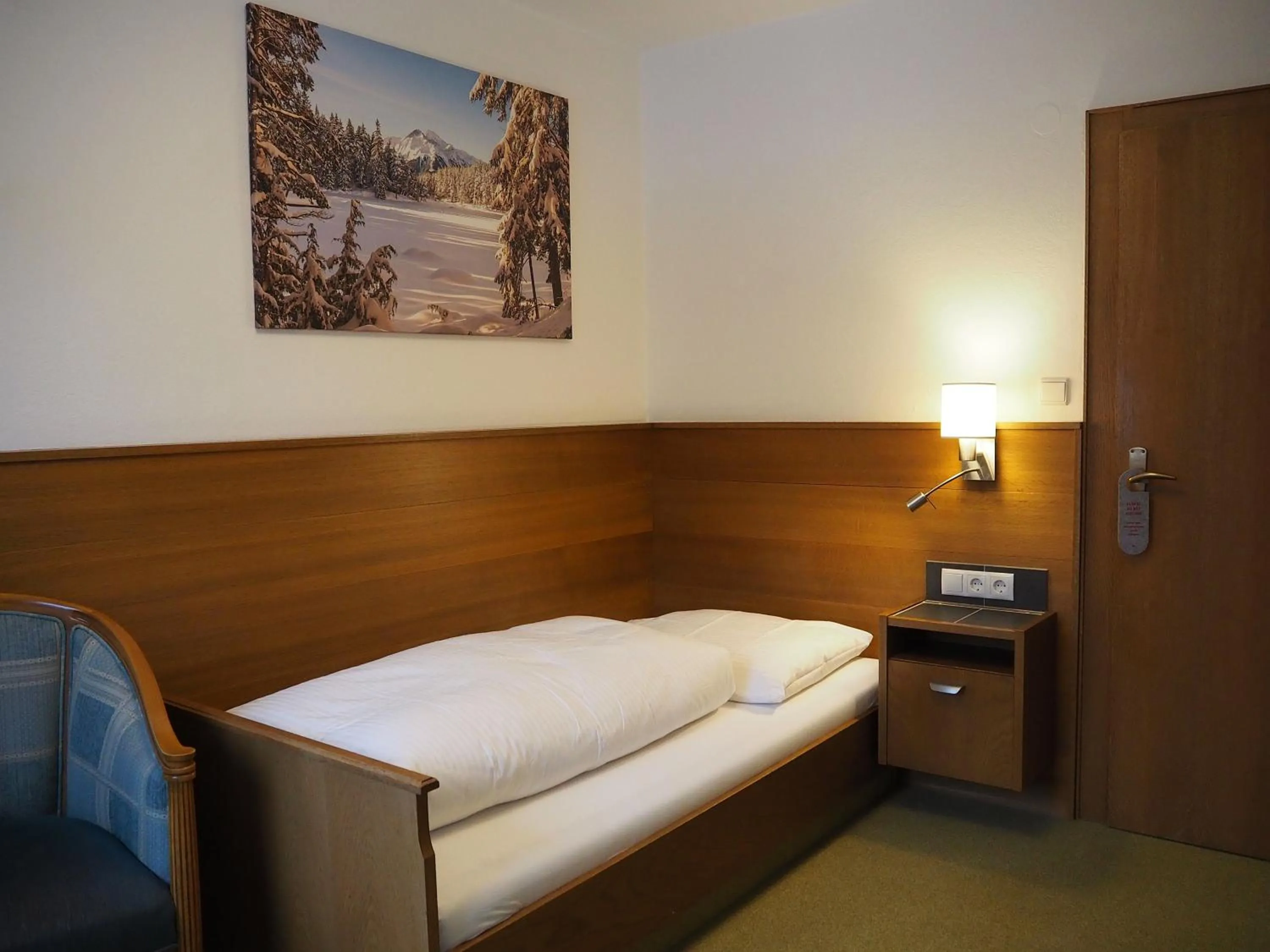 Bed in Hotel Egerthof