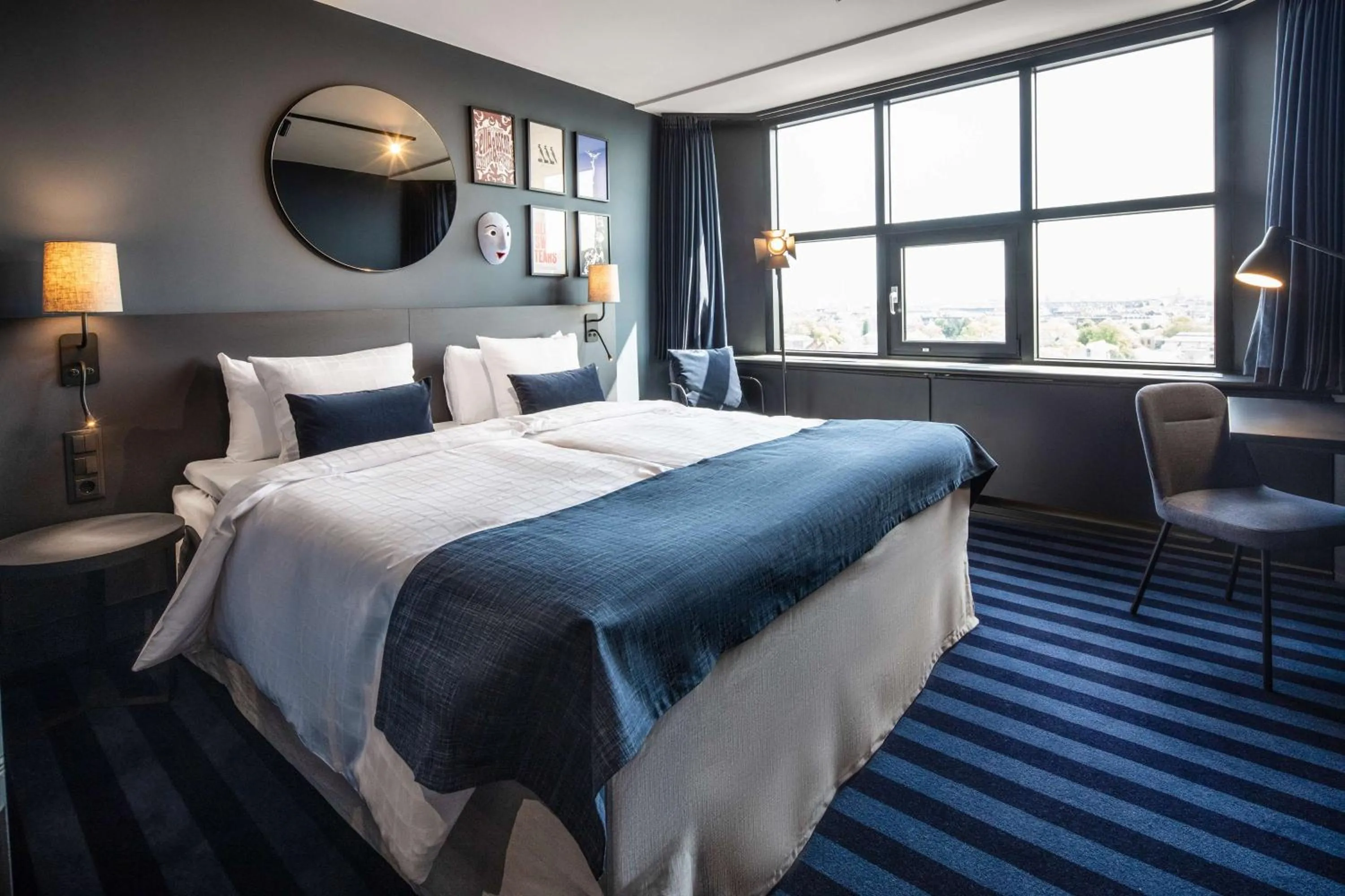 Bedroom, Bed in Scandic Falkoner