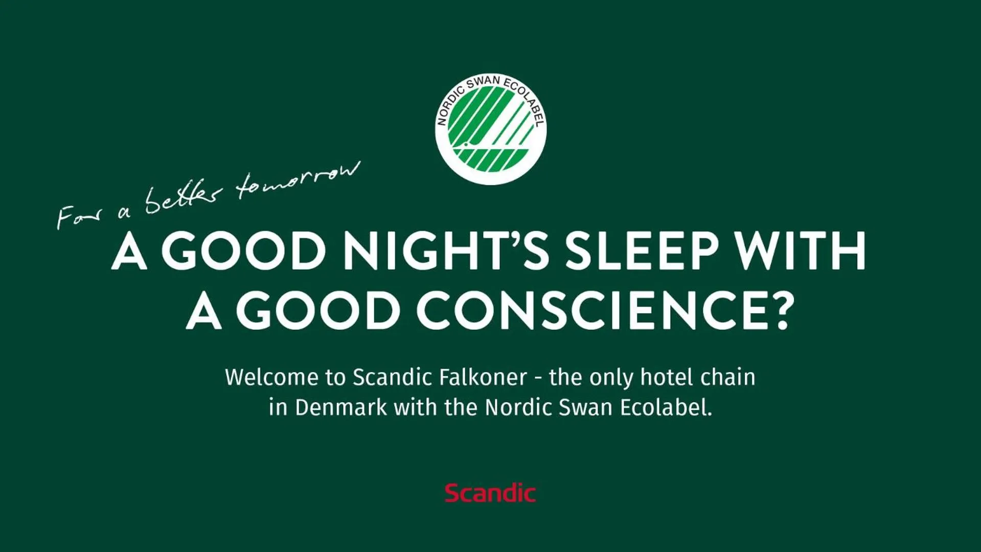 Logo/Certificate/Sign in Scandic Falkoner