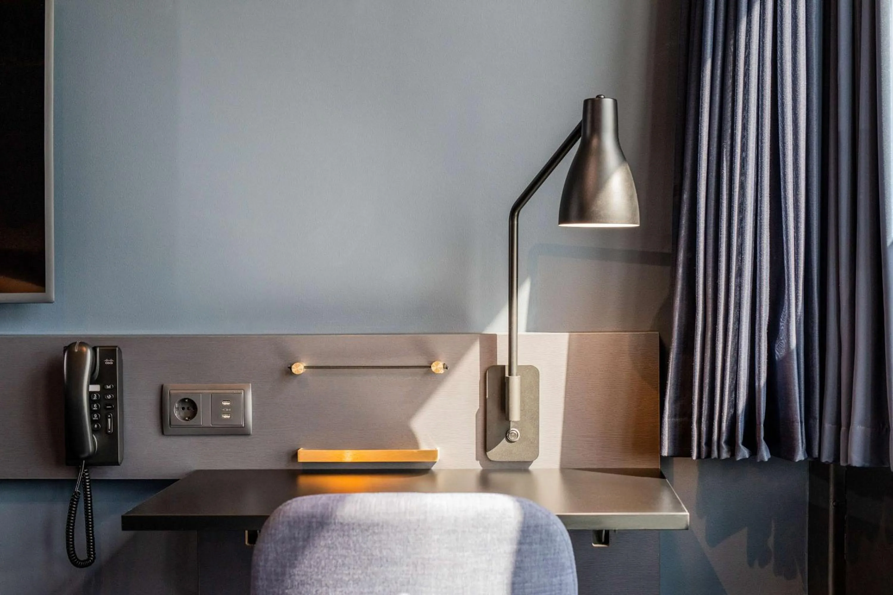 Bedroom, Bed in Scandic Falkoner