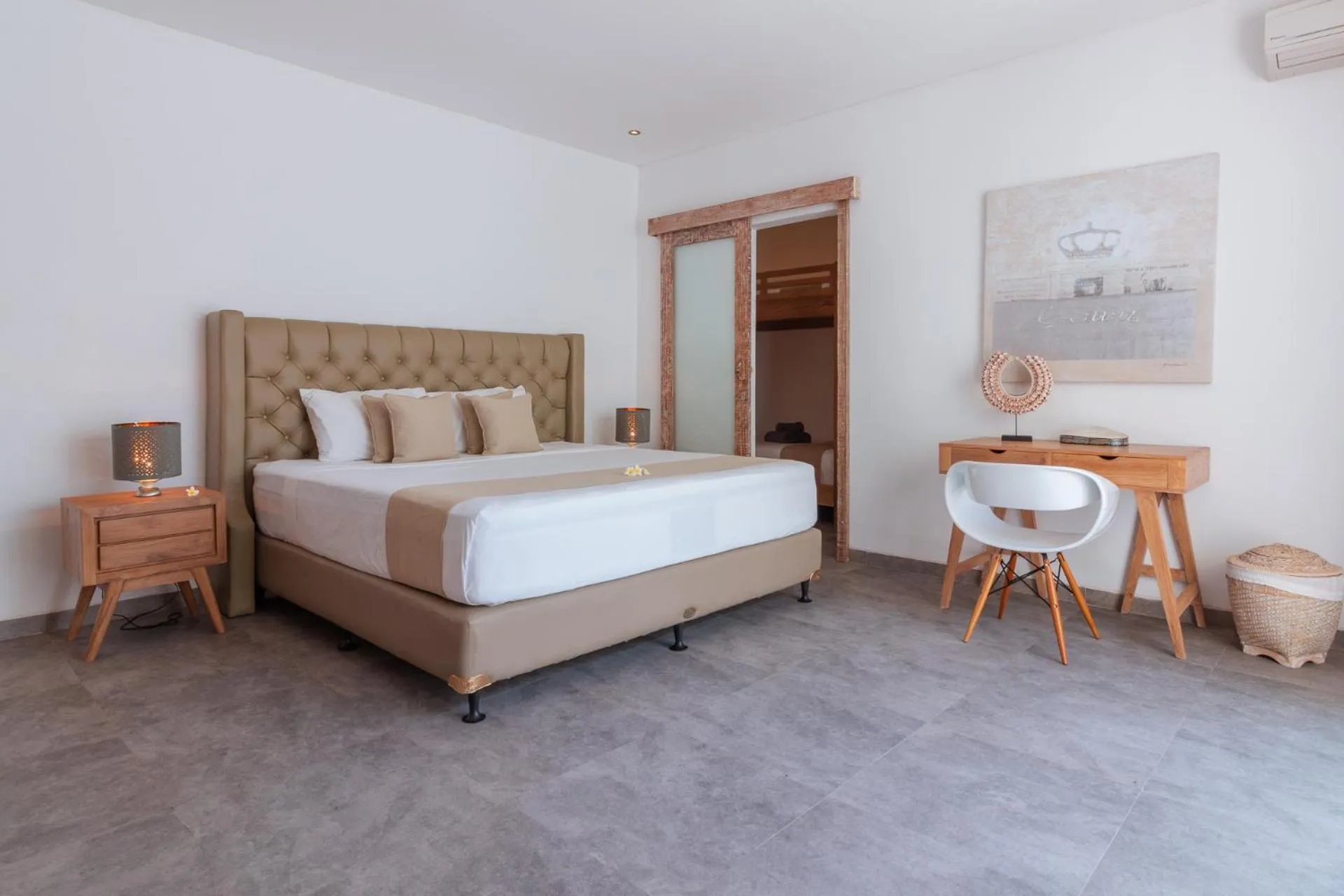 Bed in Lempuyang Boutique Hotel