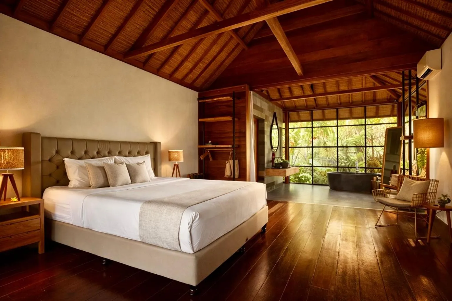 Bed in Lempuyang Boutique Hotel