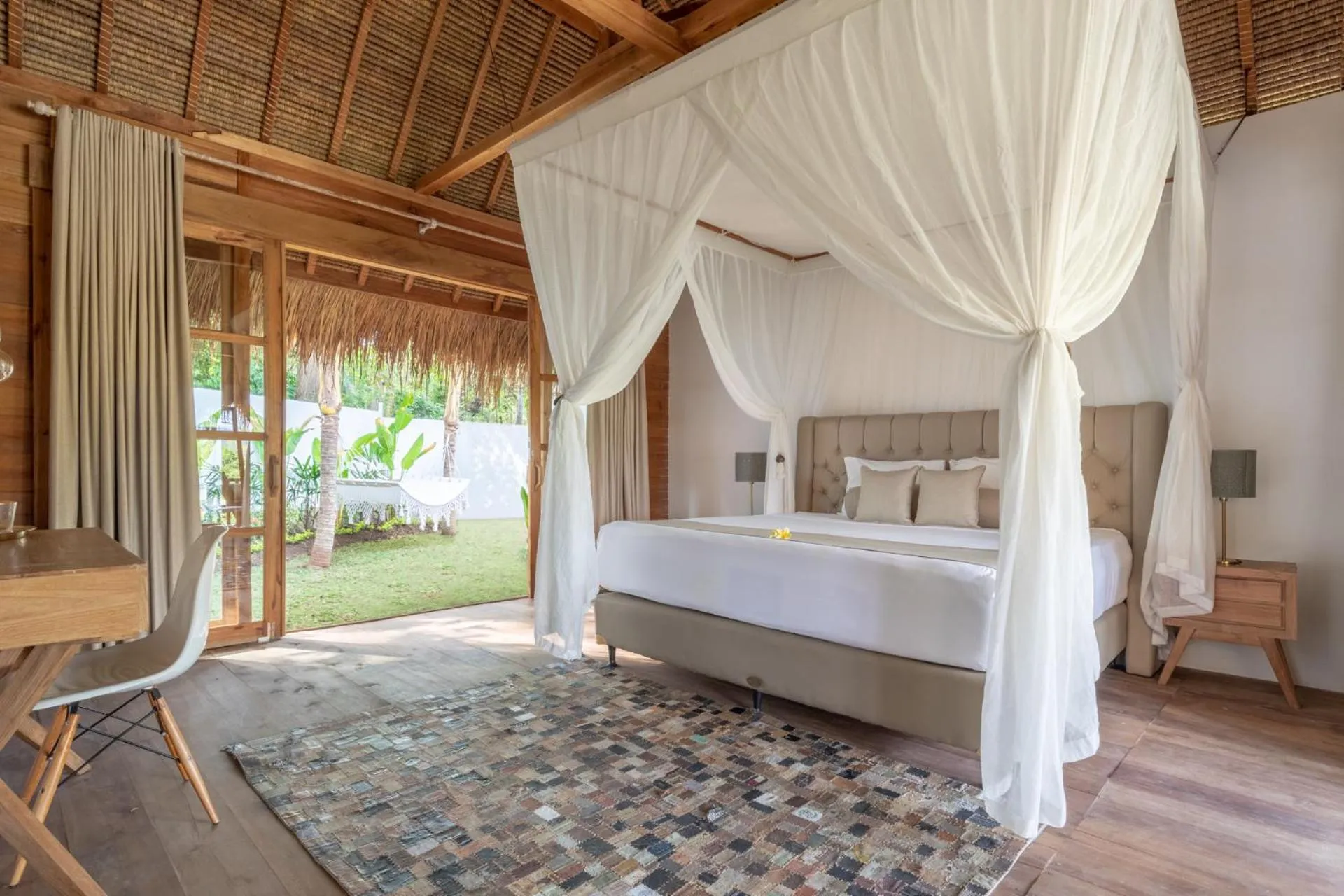 Bed in Lempuyang Boutique Hotel