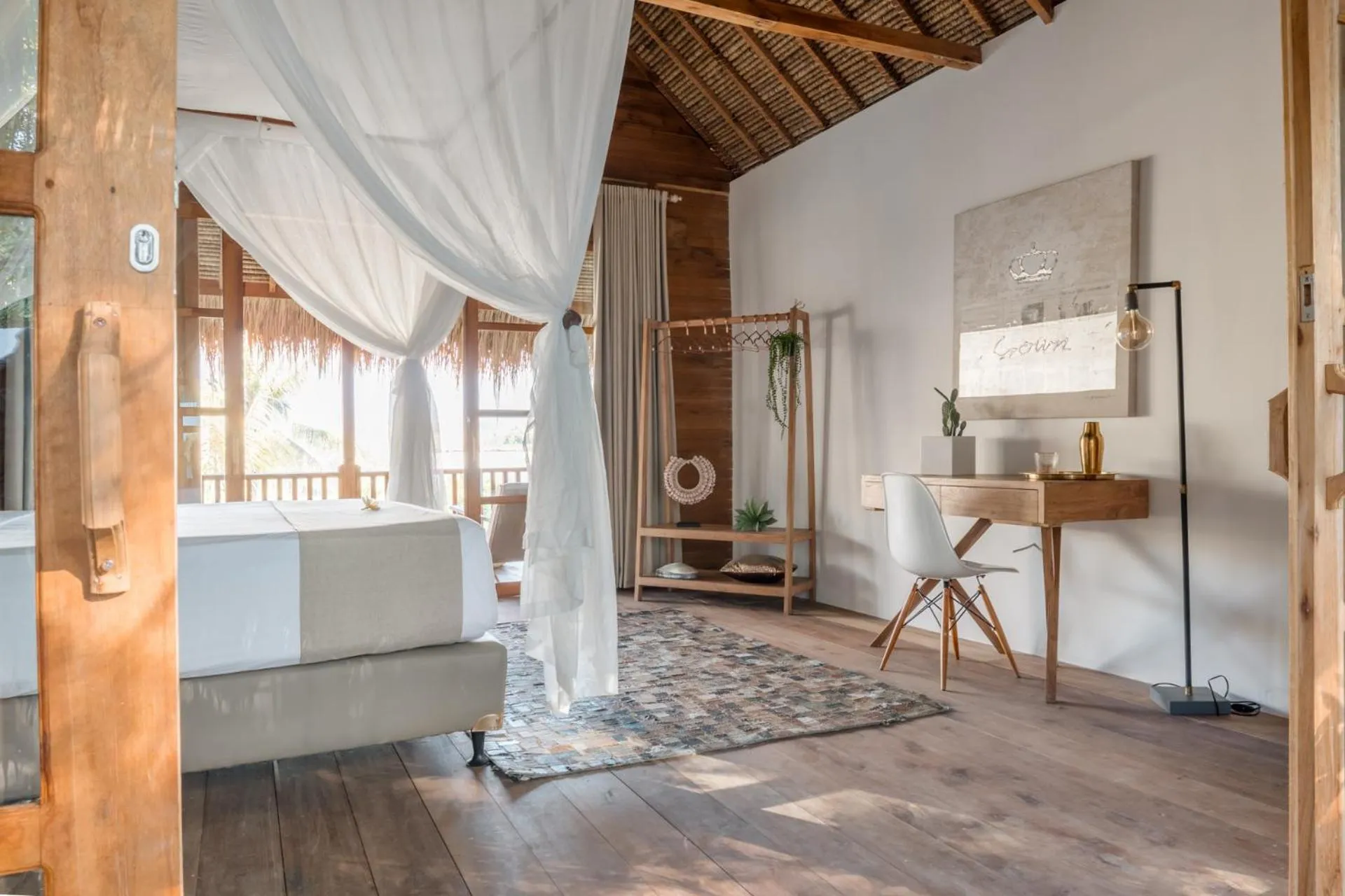 Bed in Lempuyang Boutique Hotel