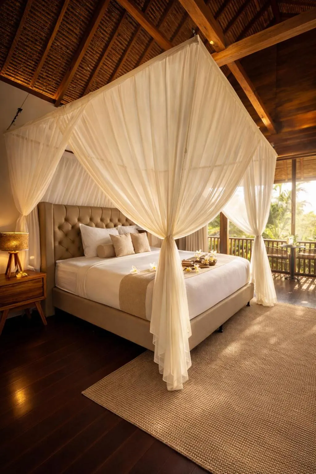 Bed in Lempuyang Boutique Hotel