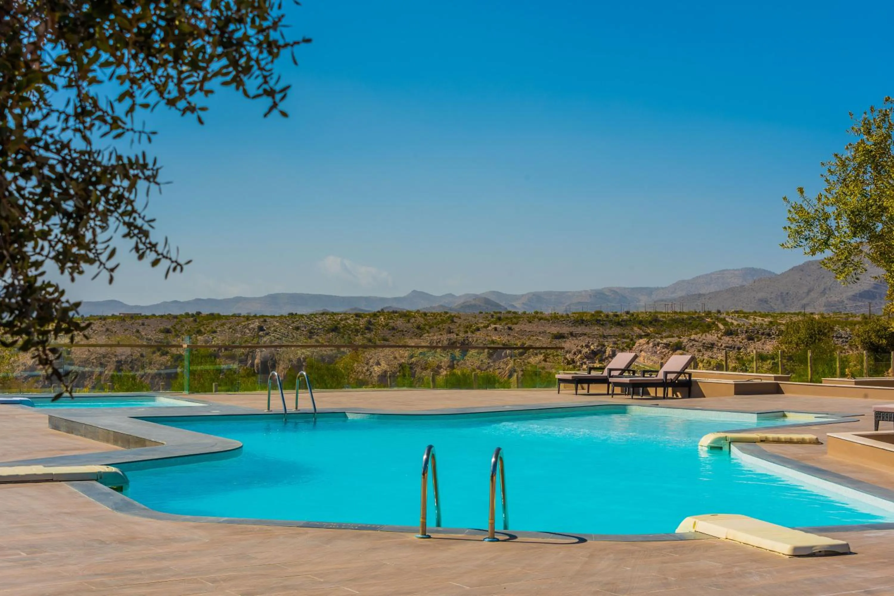 Pool view in Sahab Resort and Spa, Jabal Al Akhdar