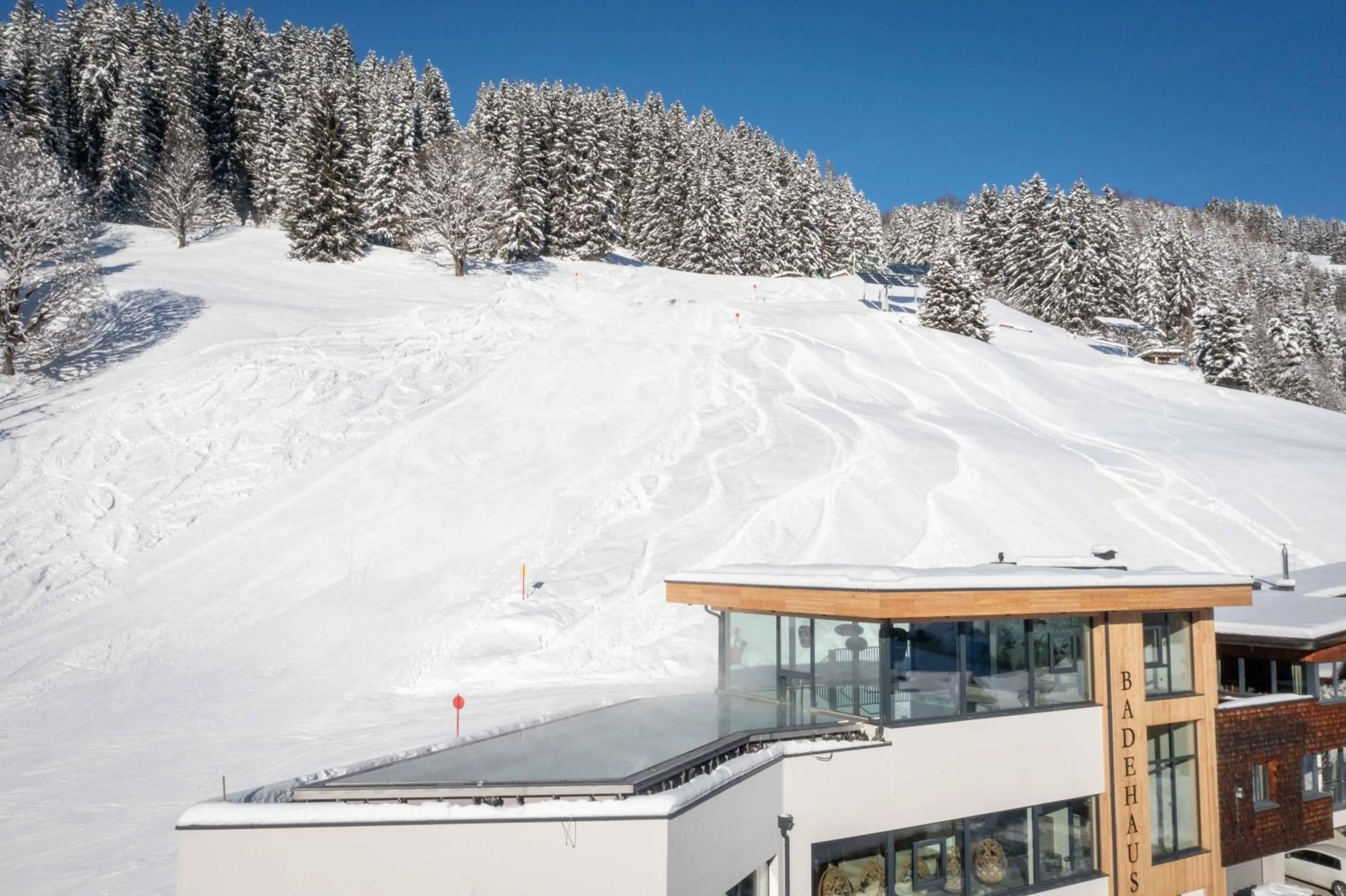 Swimming pool in Bachgut - Das Resort am Berg