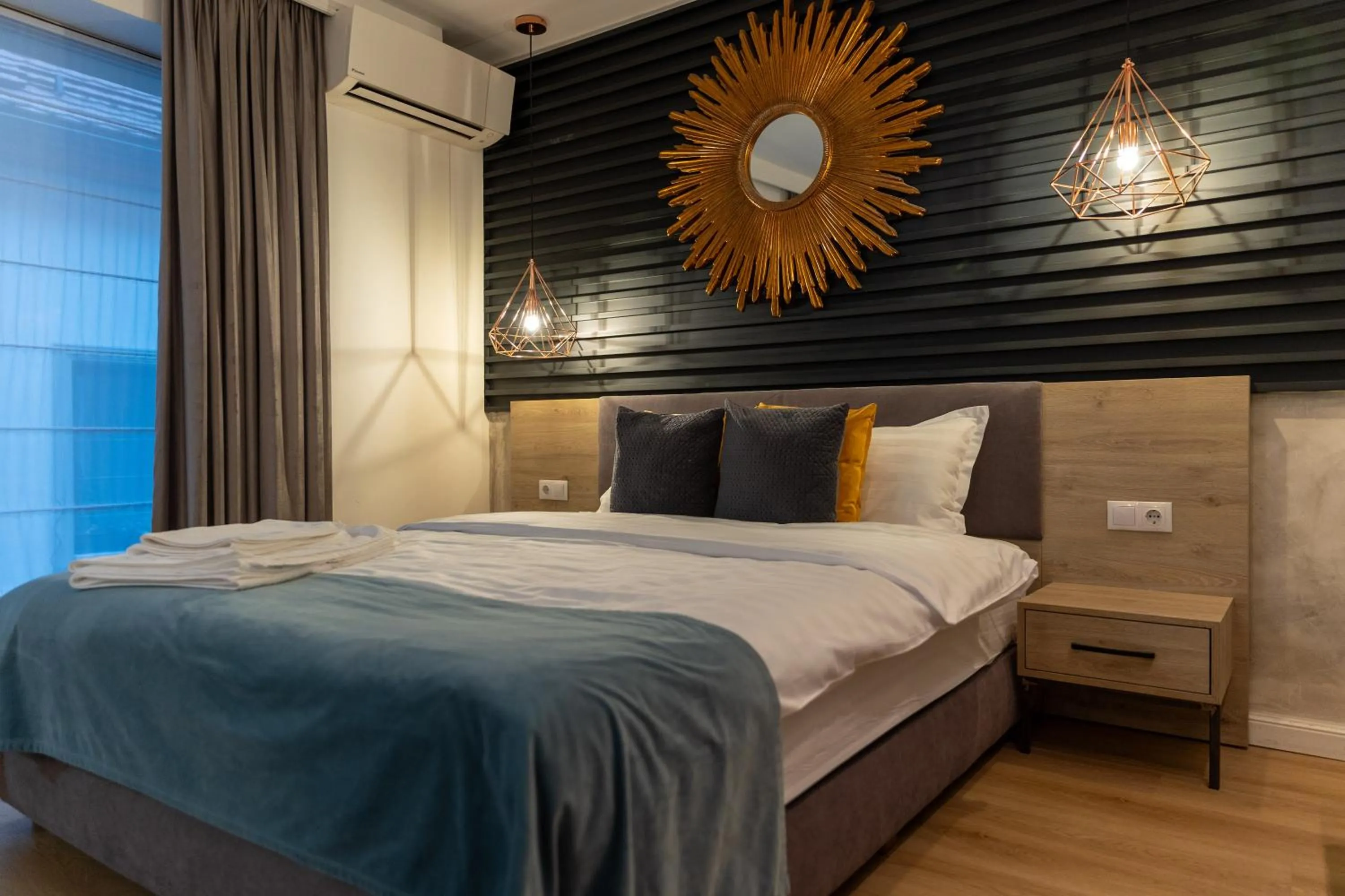 Bed in Lumiere House Sibiu