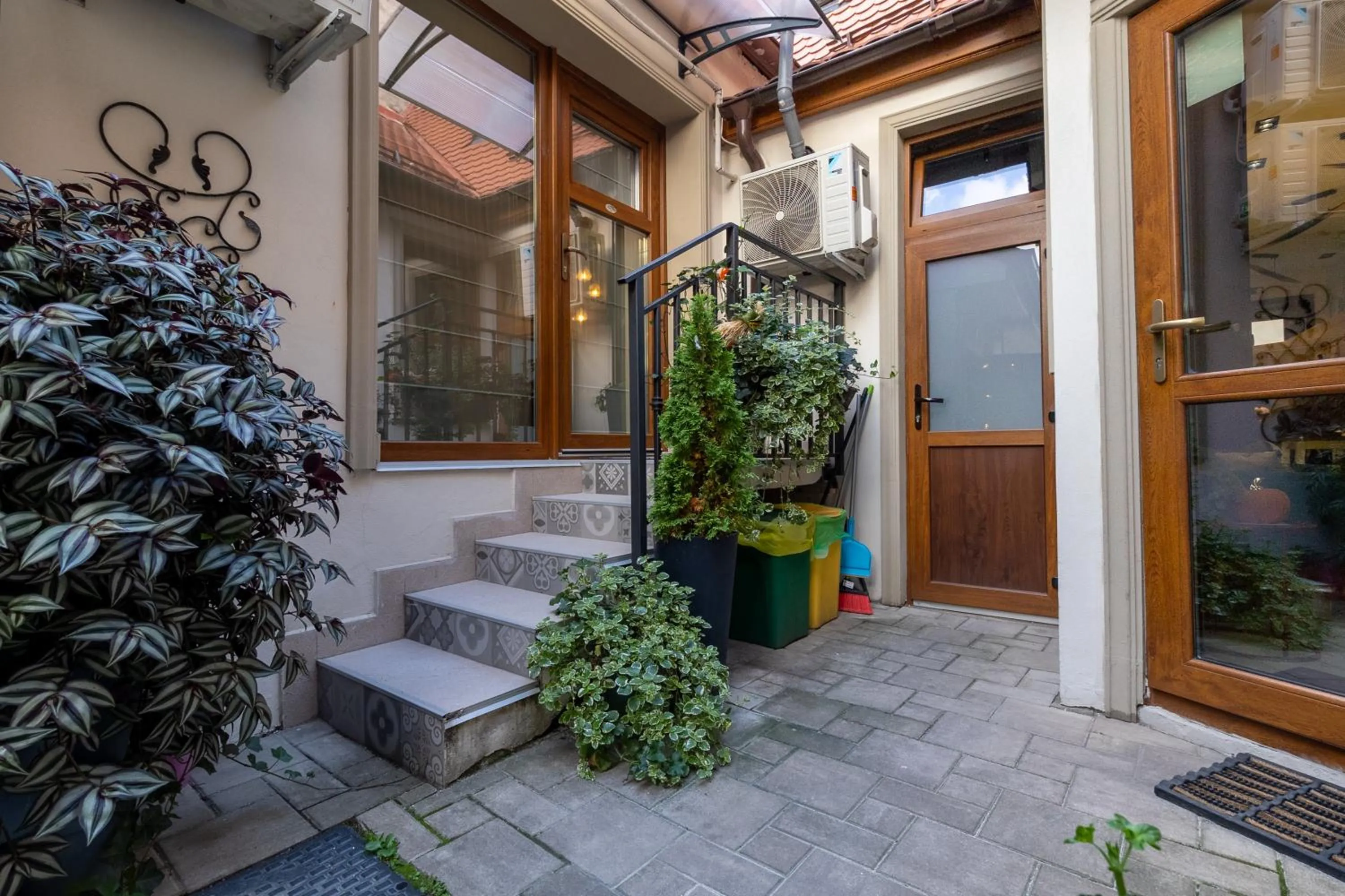 Inner courtyard view in Lumiere House Sibiu