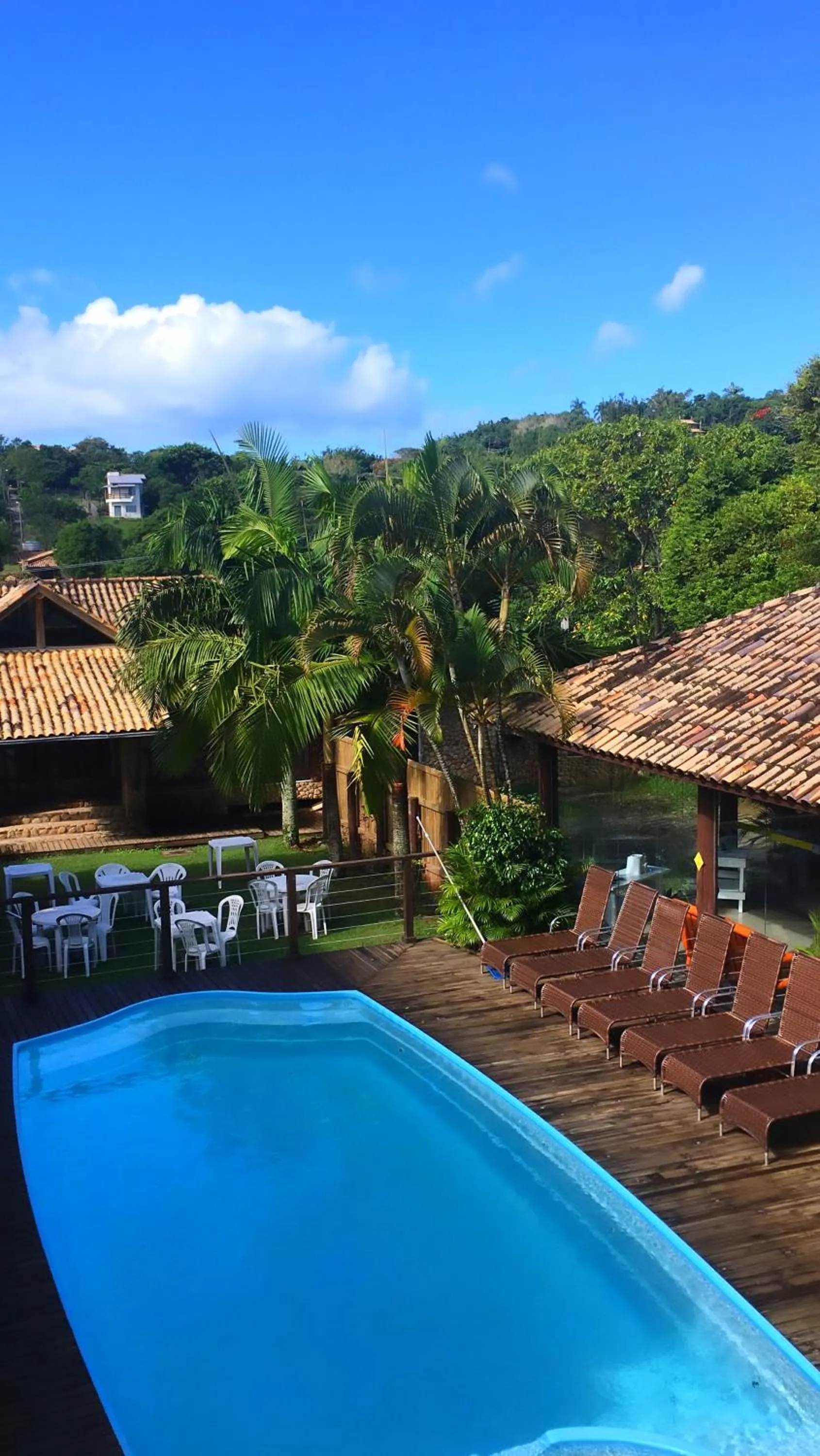 Pool view in Pousada Halliny do Rosa