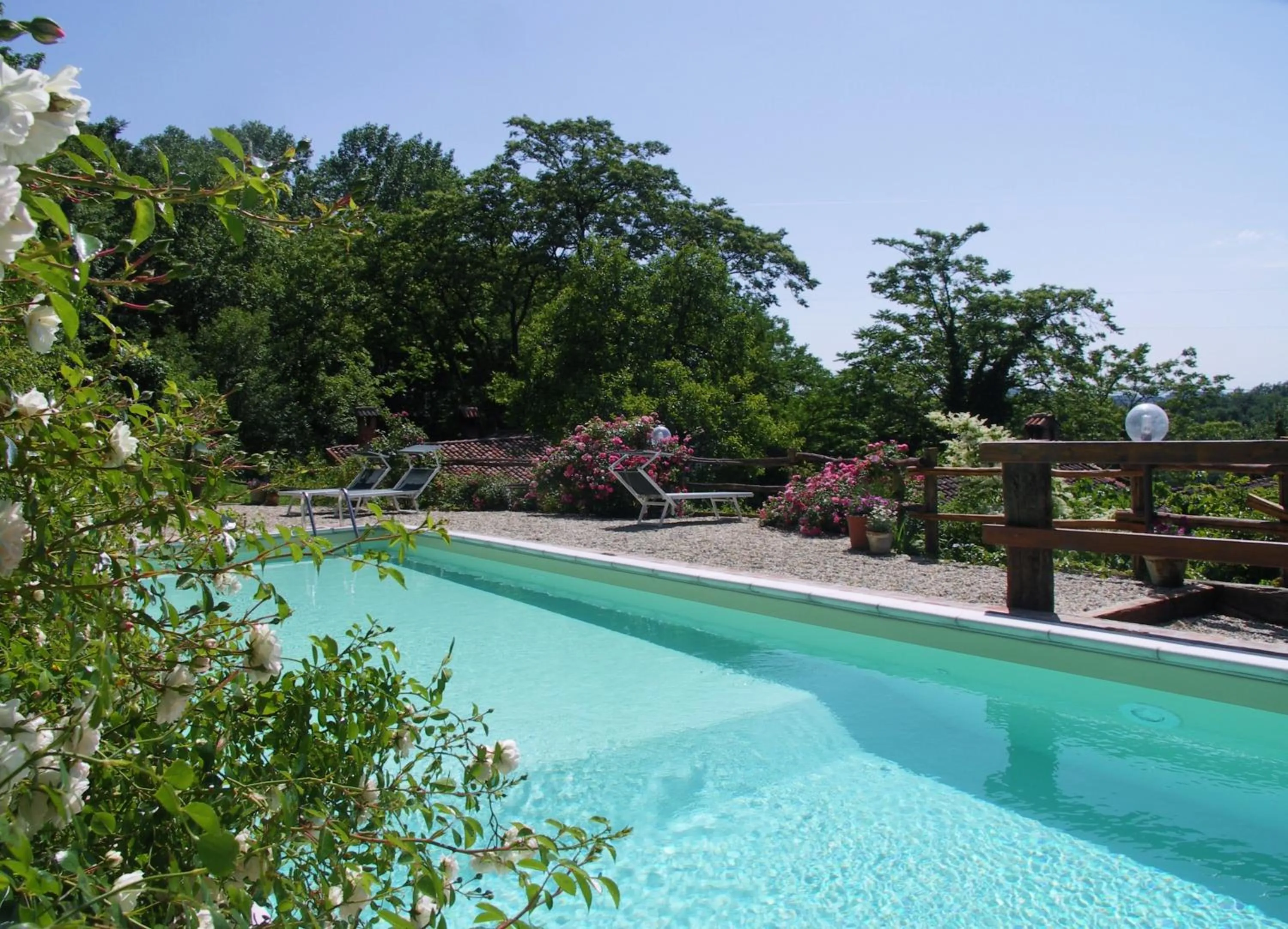 Garden view in La Traversina